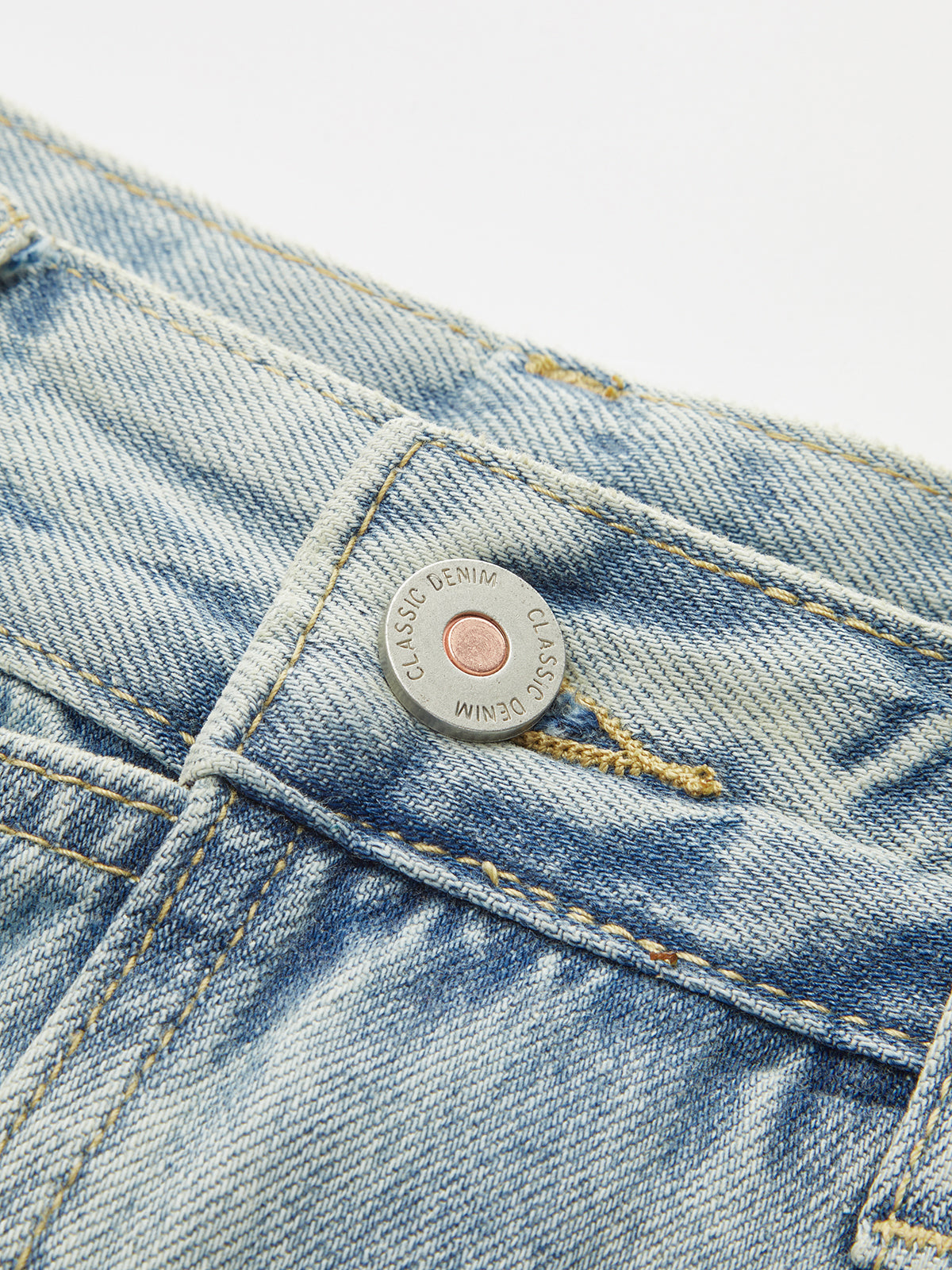Denim Wrap Front Skort