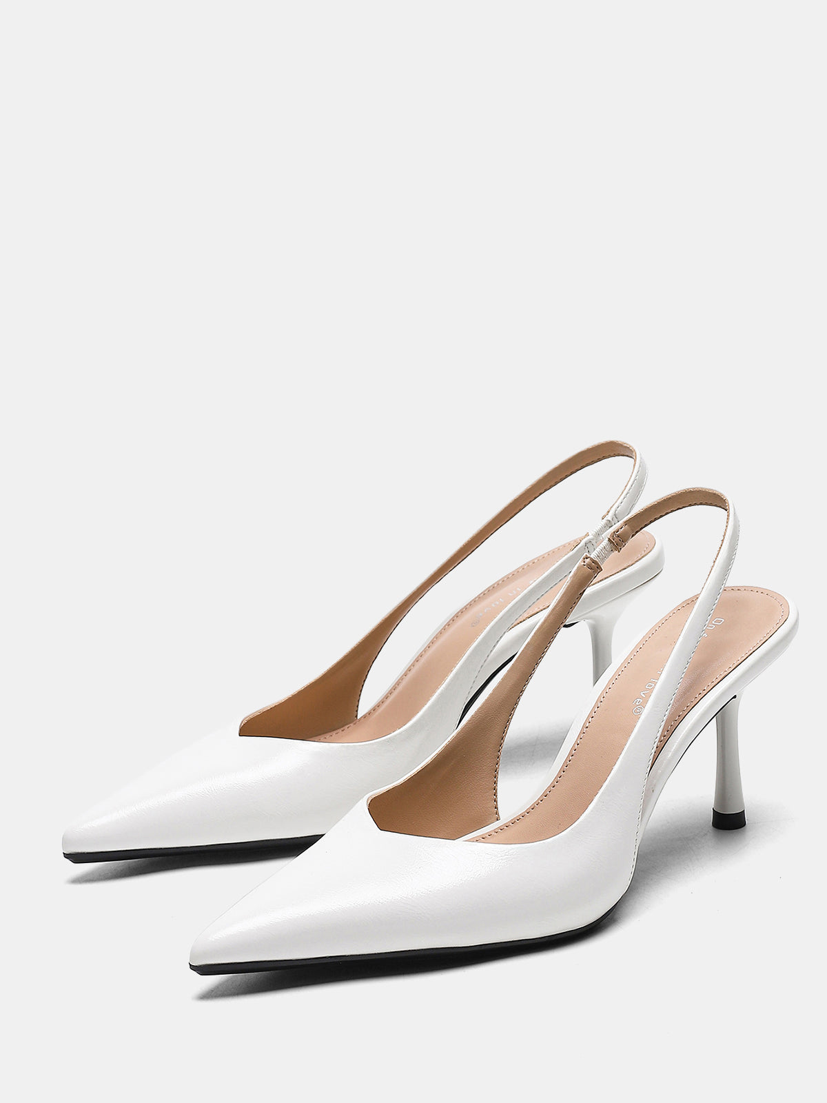 Escarpins slingback à bout pointu et talon aiguille