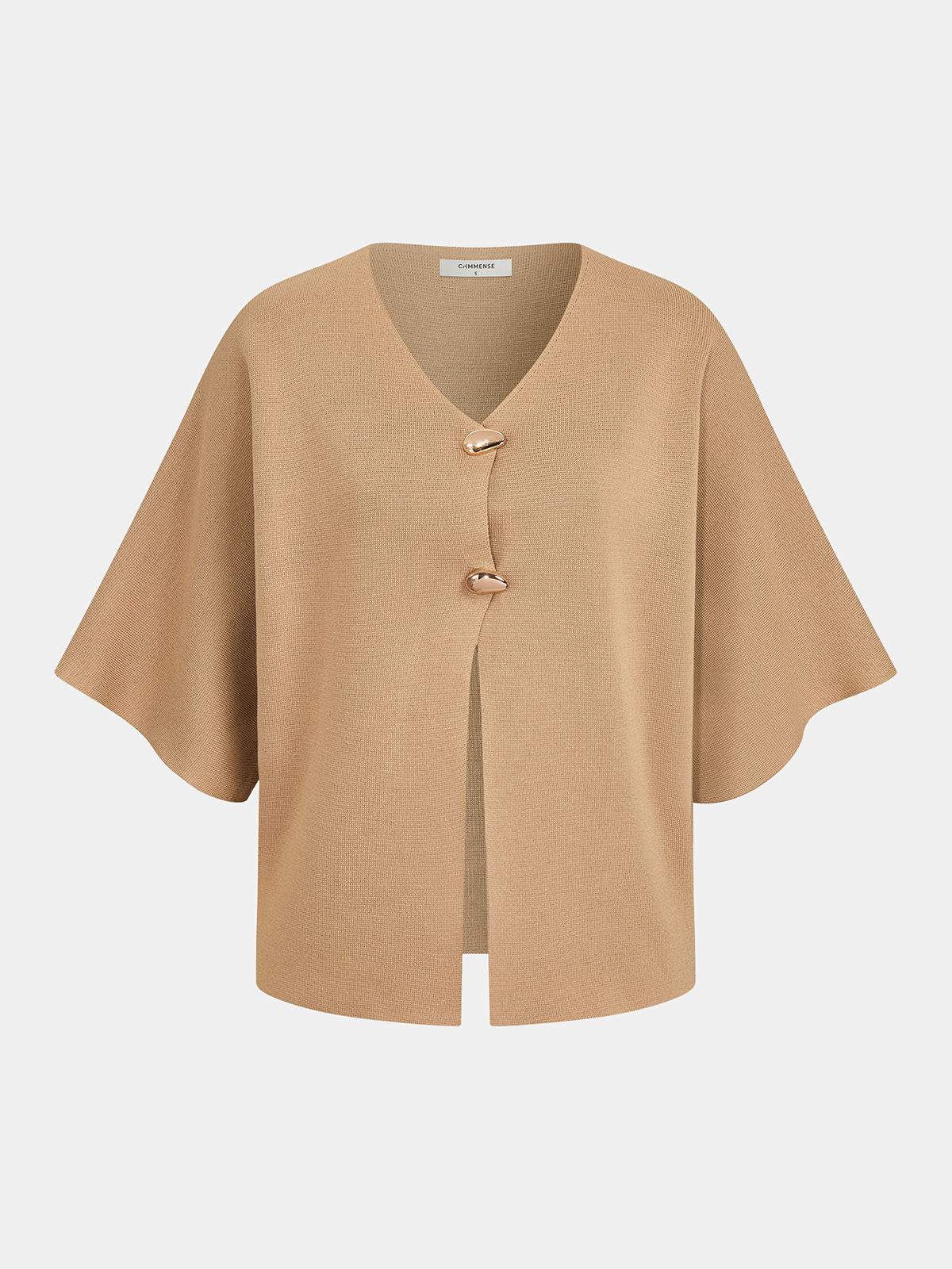 V-Neck Knit Top & Pleated Skirt Set