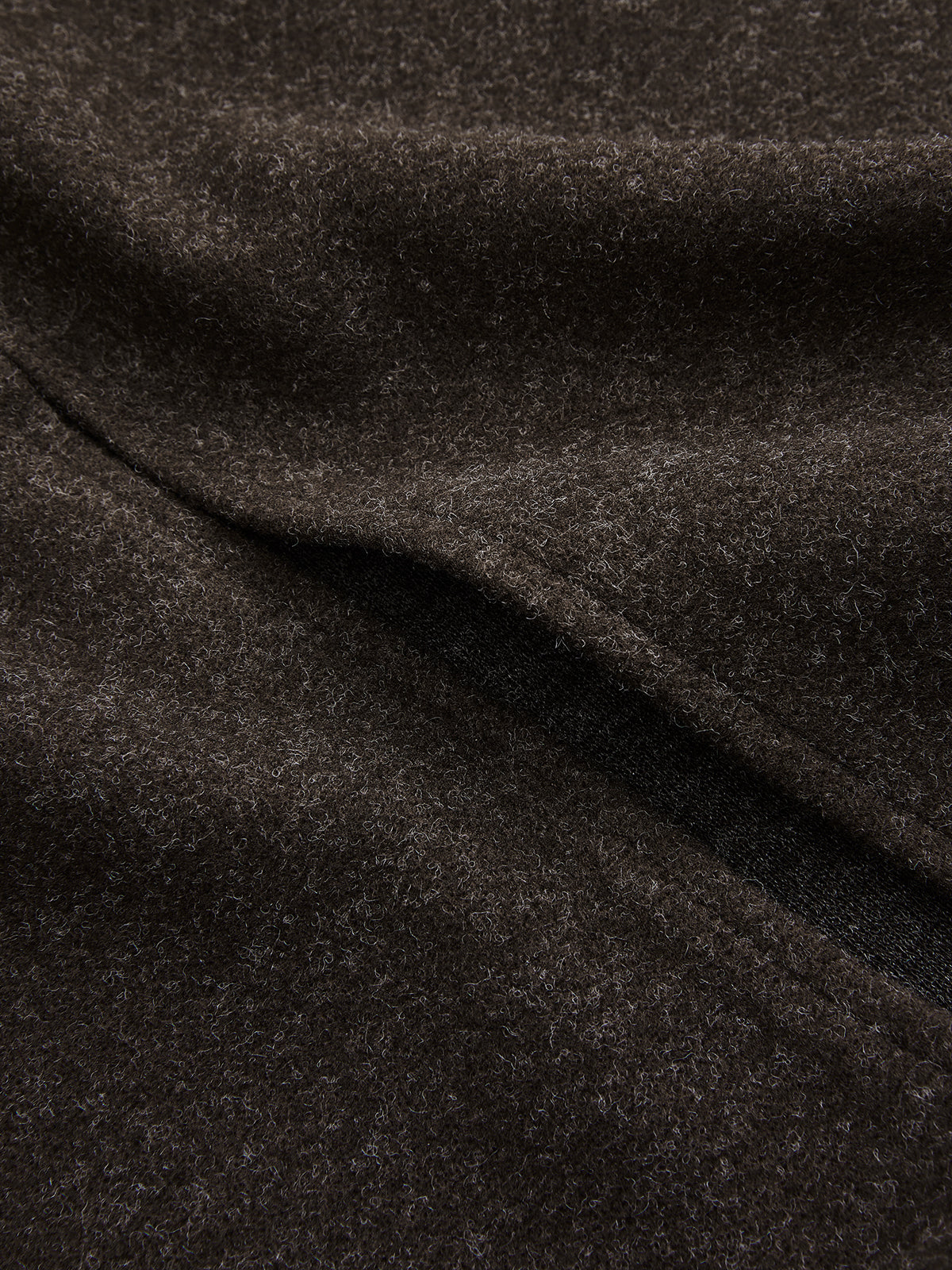 Faux Cashmere Belted Slit Pencil Skirt