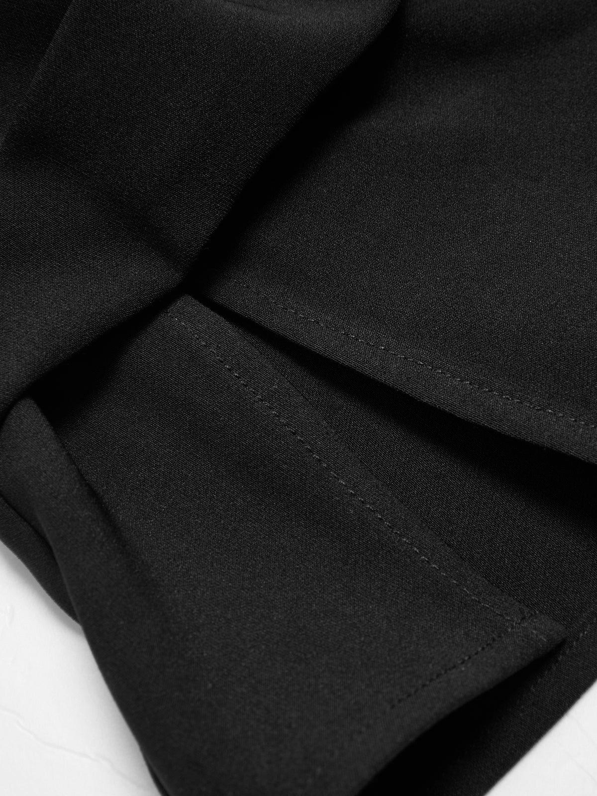 Sheer Panel Asymmetrical Ruched Blouse