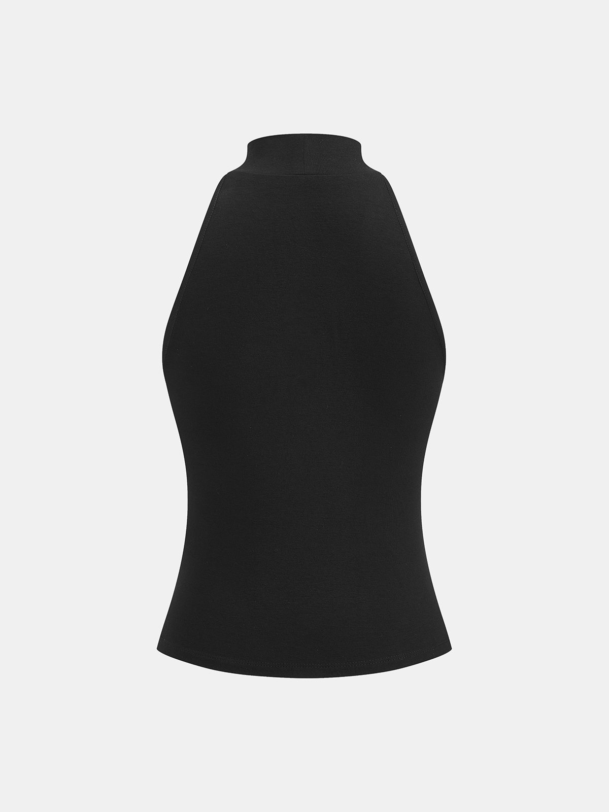 Eng anliegendes Neckholder-Oberteil mit Metalldetails