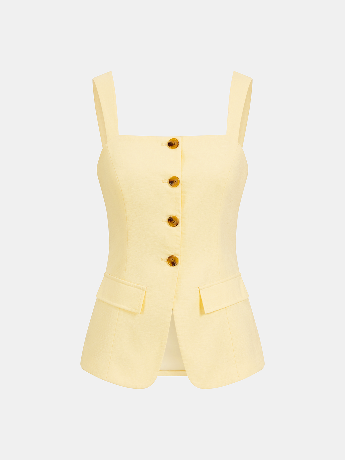 Button-Front Strappy Top & Mini Skirt Set