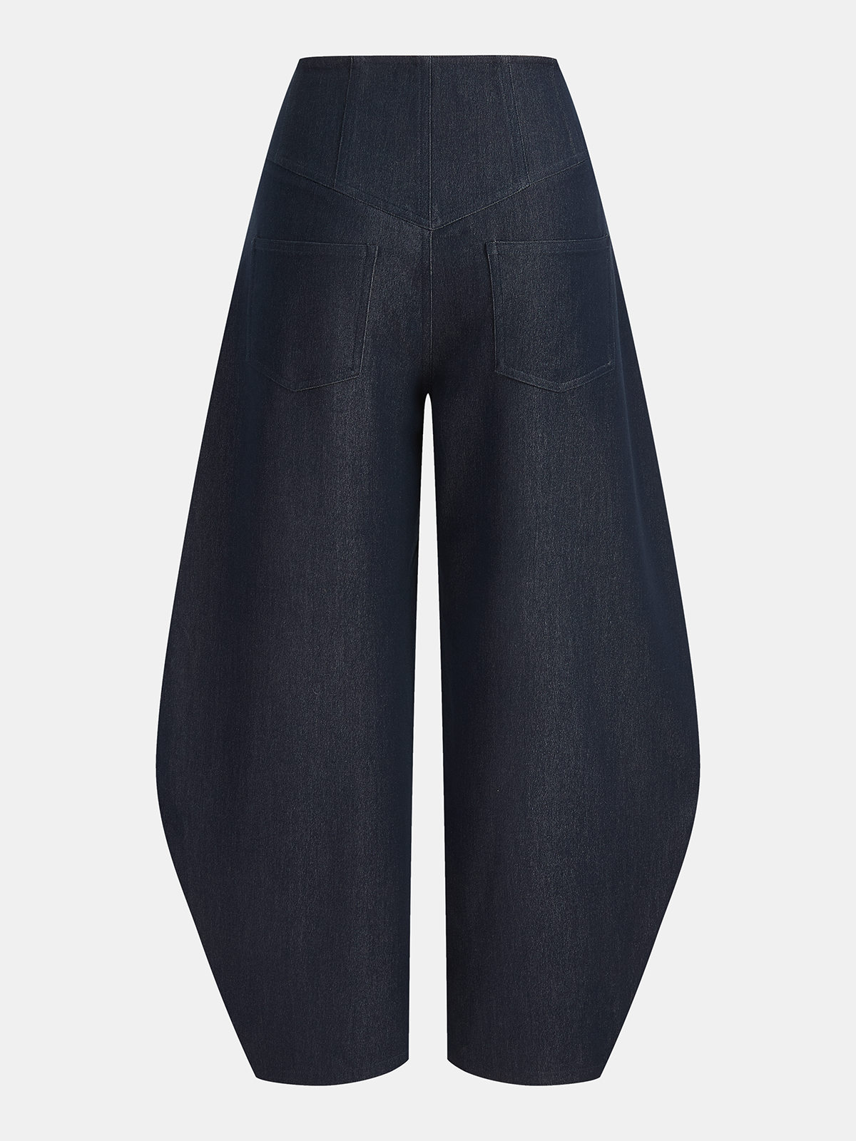 High-Waist-Hose mit Knopfverschluss und Ballonform