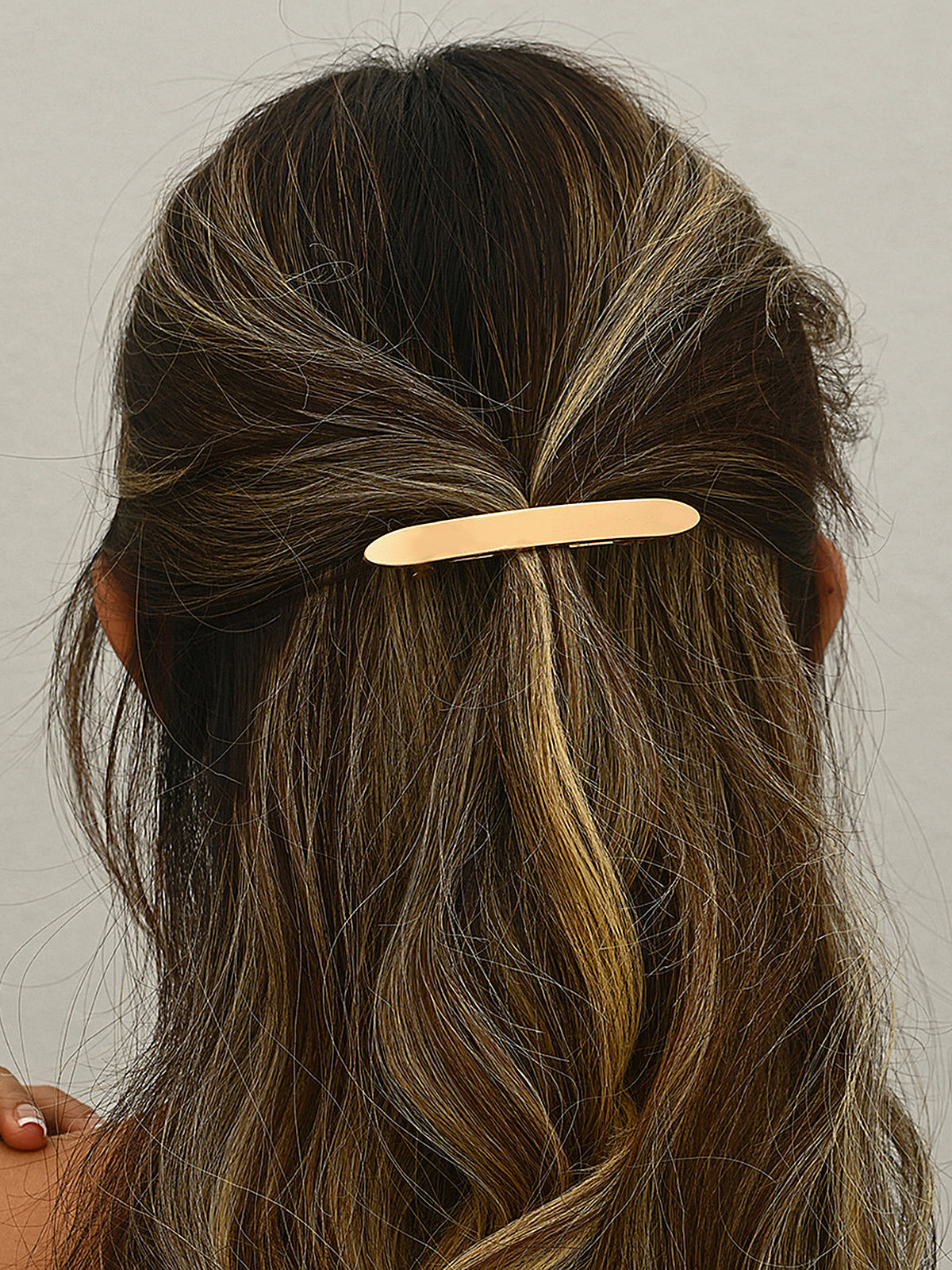 Minimalist Oval Bar Hair Clip