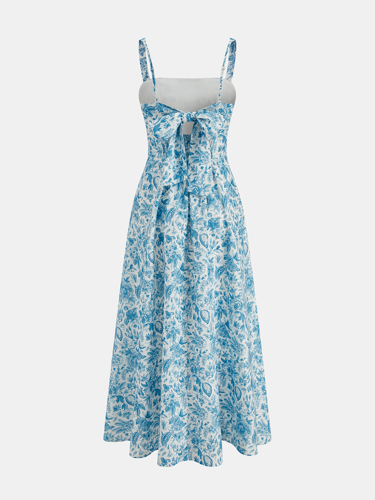 Floral Print Strappy Maxi Dress