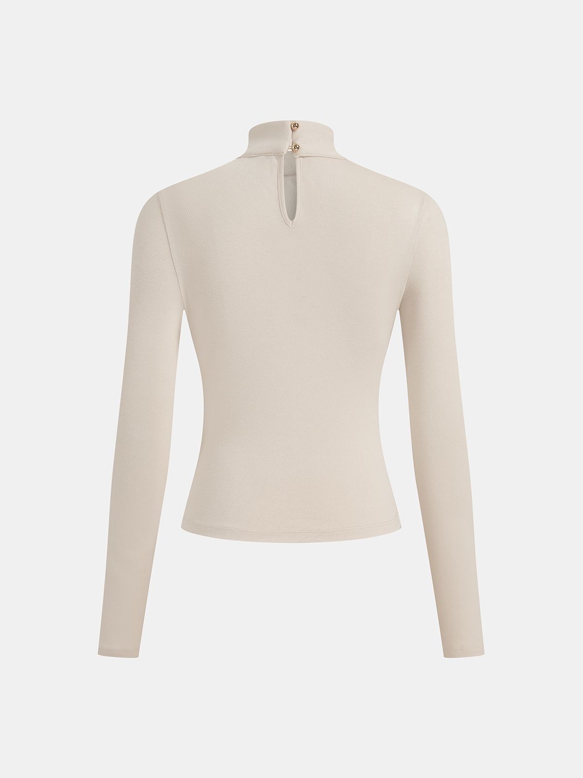 Tie-Neck Long Sleeve Knit Top