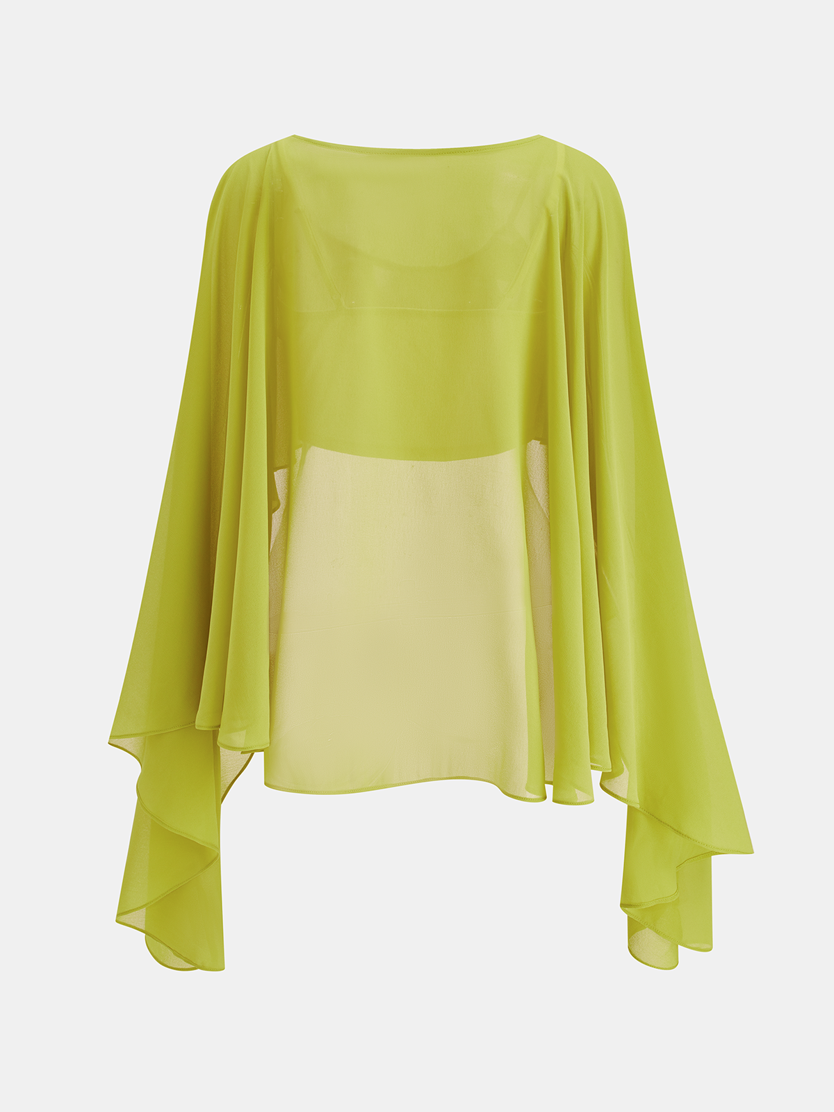 Chiffon Cape Top & Camisole Two-Piece Set
