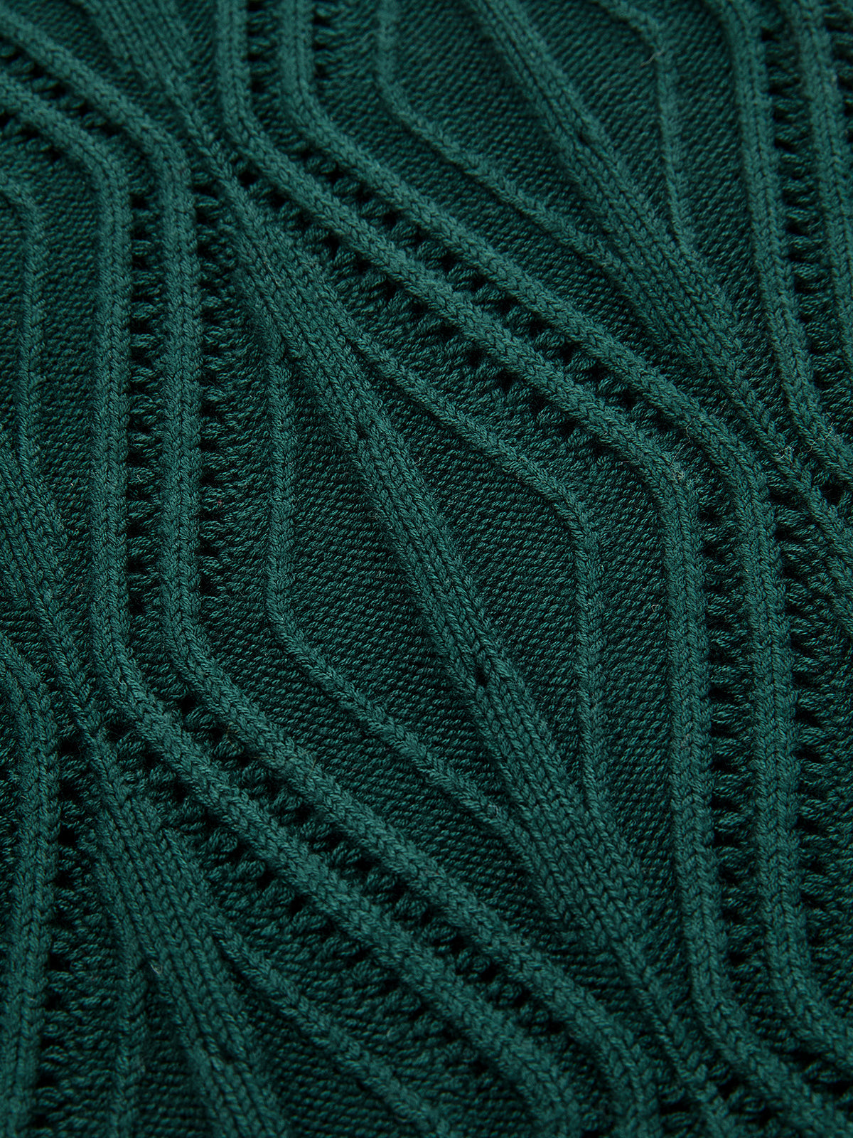 Haut sans manches en tricot torsadé géométrique