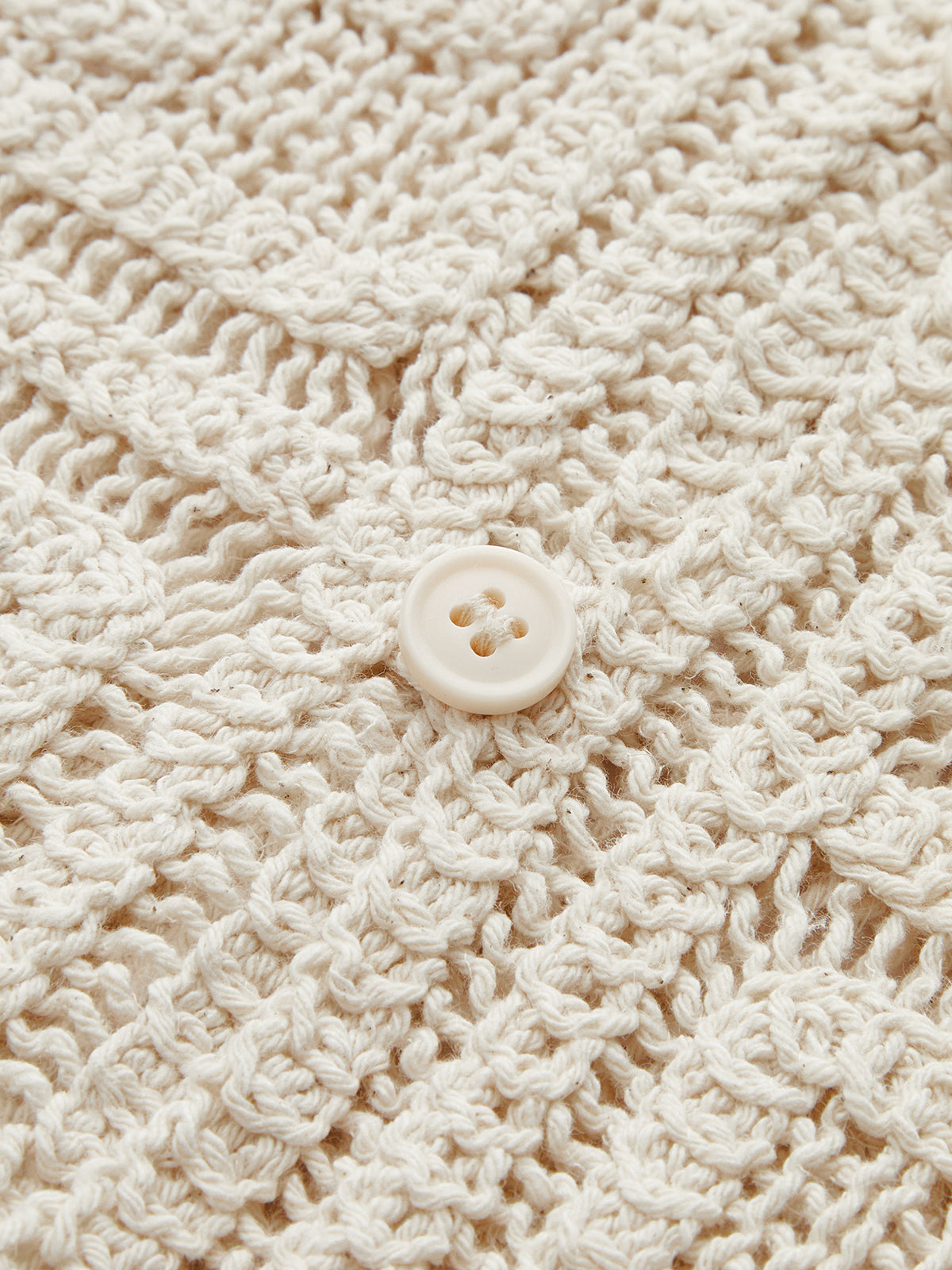 Crochet Floral Eyelet Long Sleeve Shirt