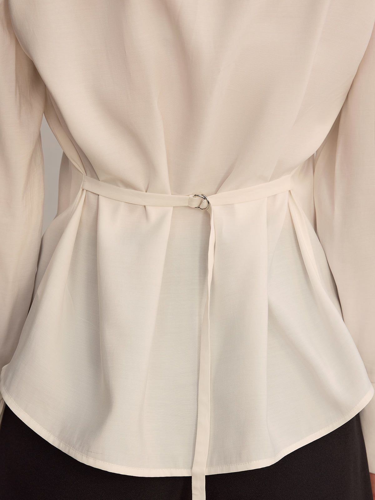 Button Front V-Neck Shirt