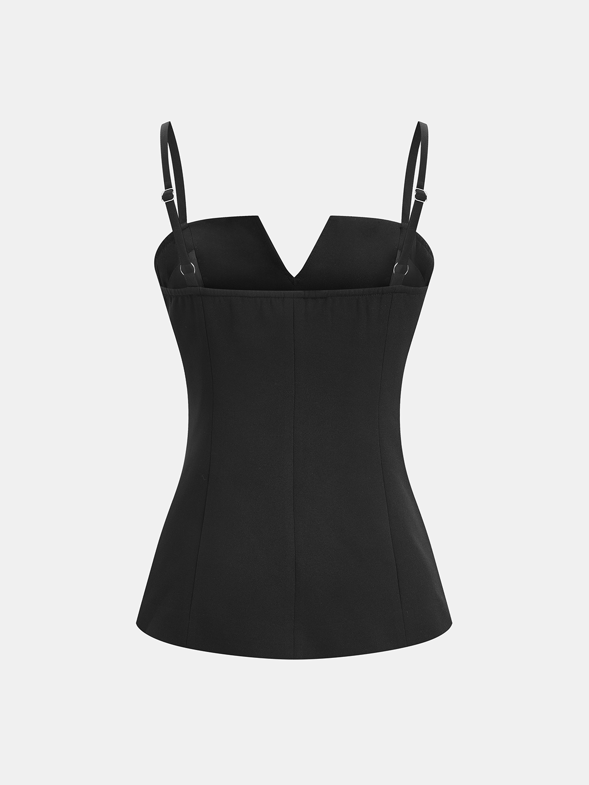 Set aus Camisole mit Knopfleiste und Hose mit weitem Bein