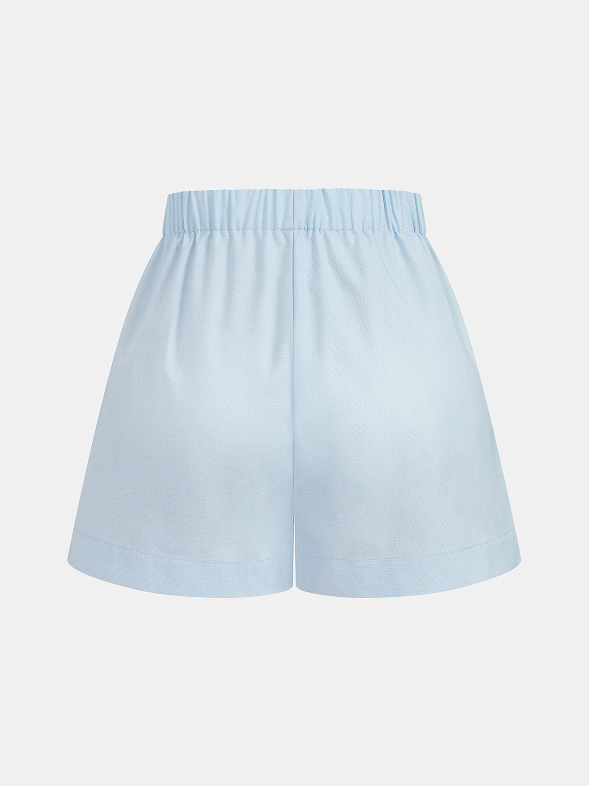 Set aus Perlen-Leinenmischgewebe-Top und Shorts