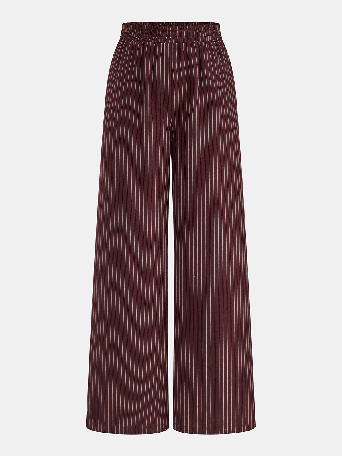 Pinstriped Halter Top & Wide Leg Pants Set
