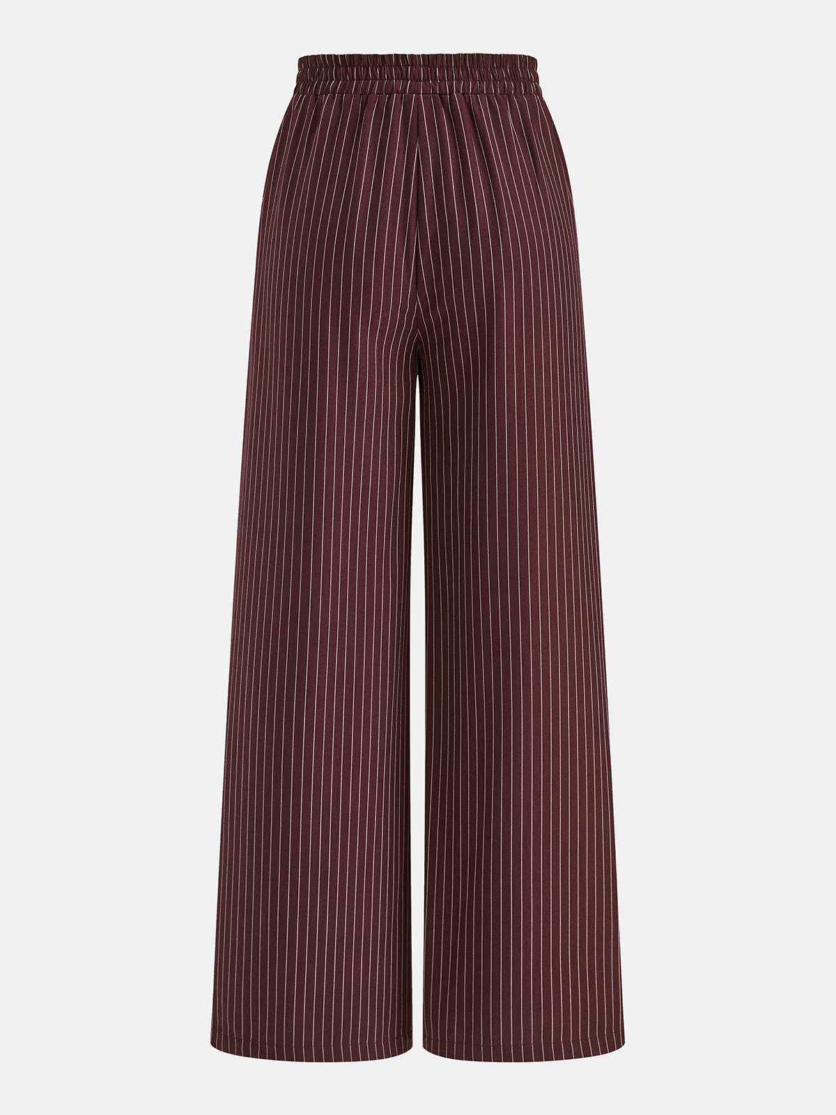 Pinstriped Halter Top & Wide Leg Pants Set