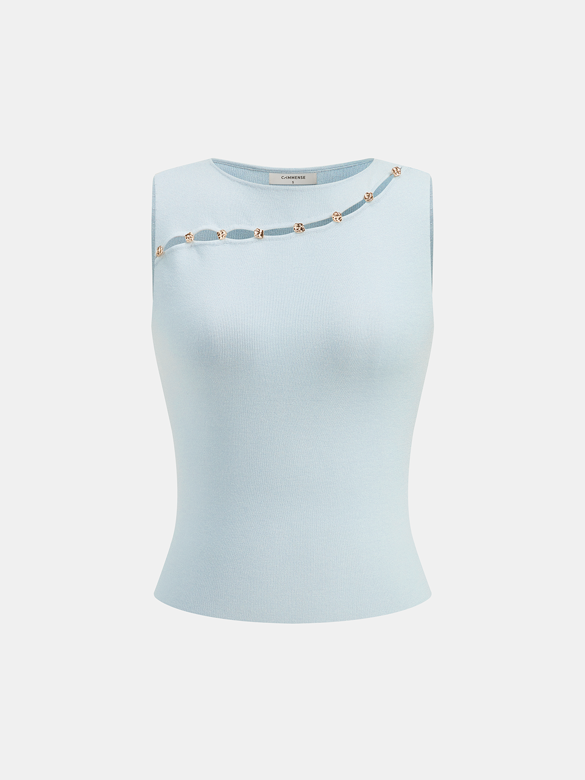 Strickweste mit Metall-Cut-Out-Details
