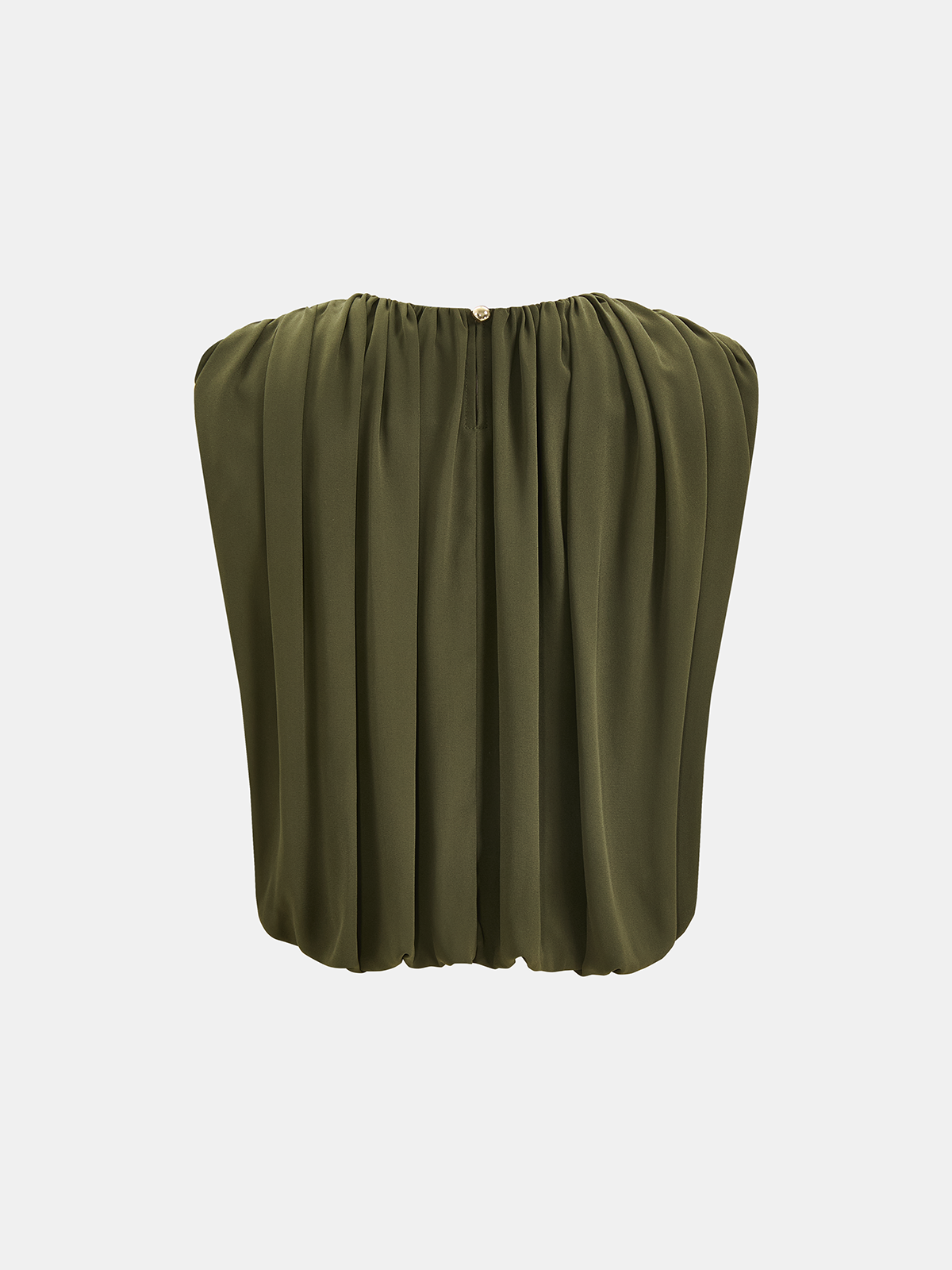 Sleeveless Pleated Top & Skirt Set