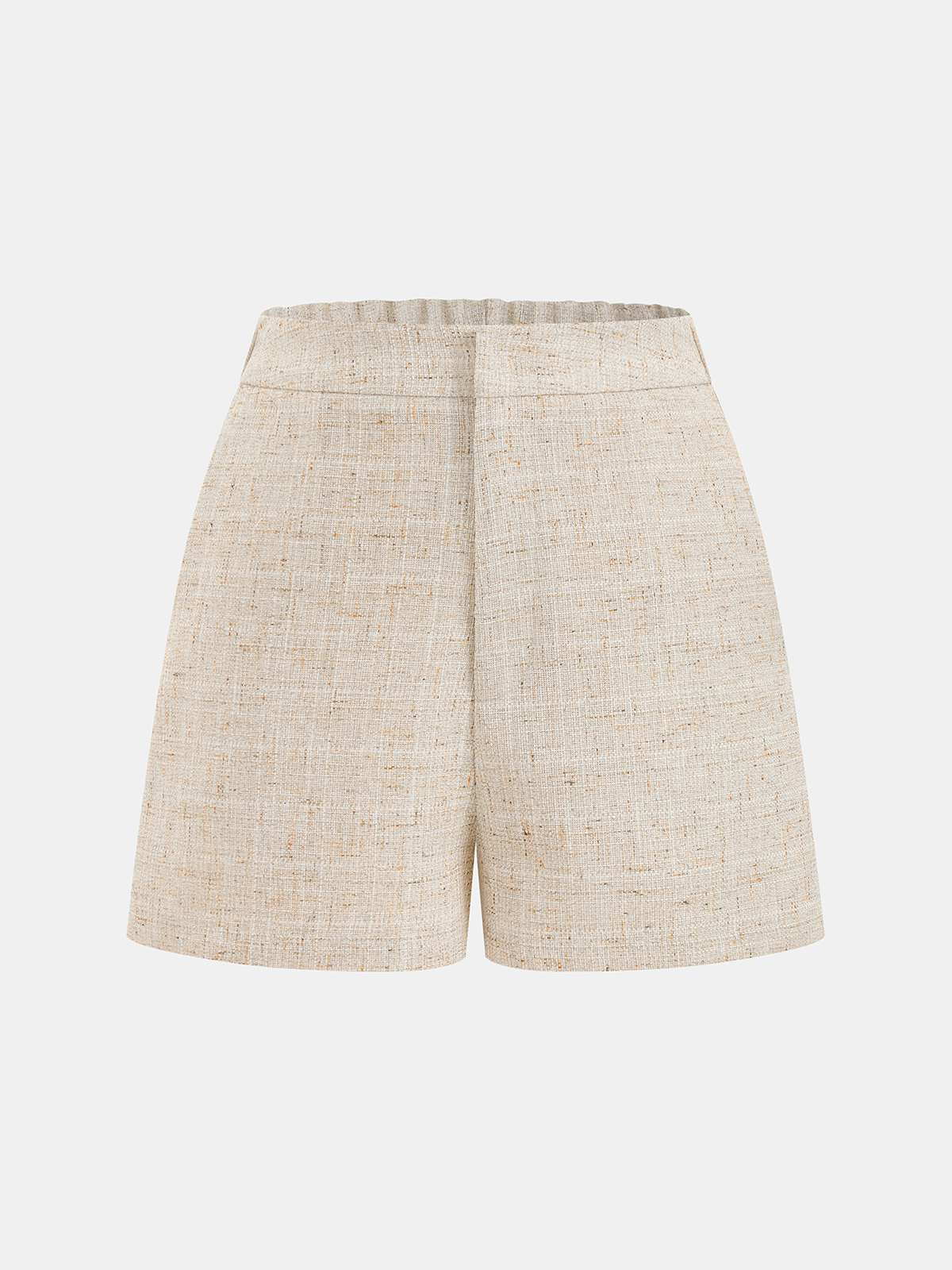 Tweed-Weste mit Knöpfen und Mini-Shorts-Set