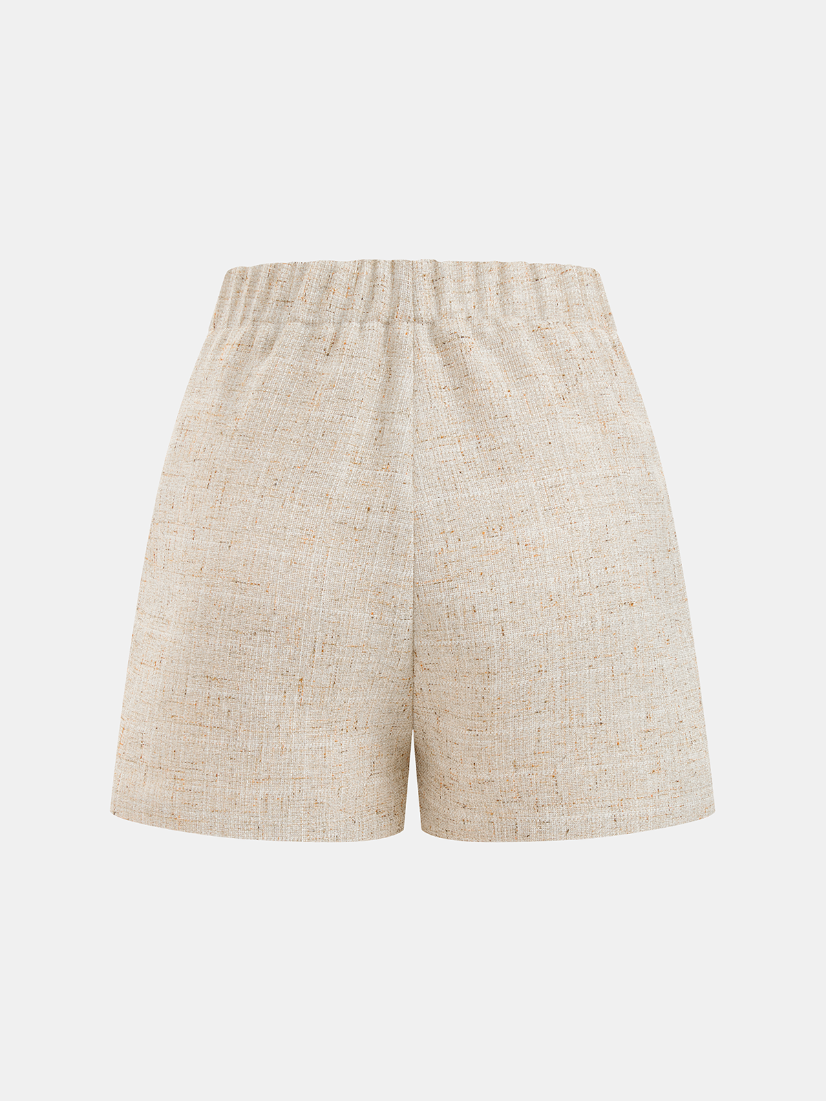 Tweed-Weste mit Knöpfen und Mini-Shorts-Set