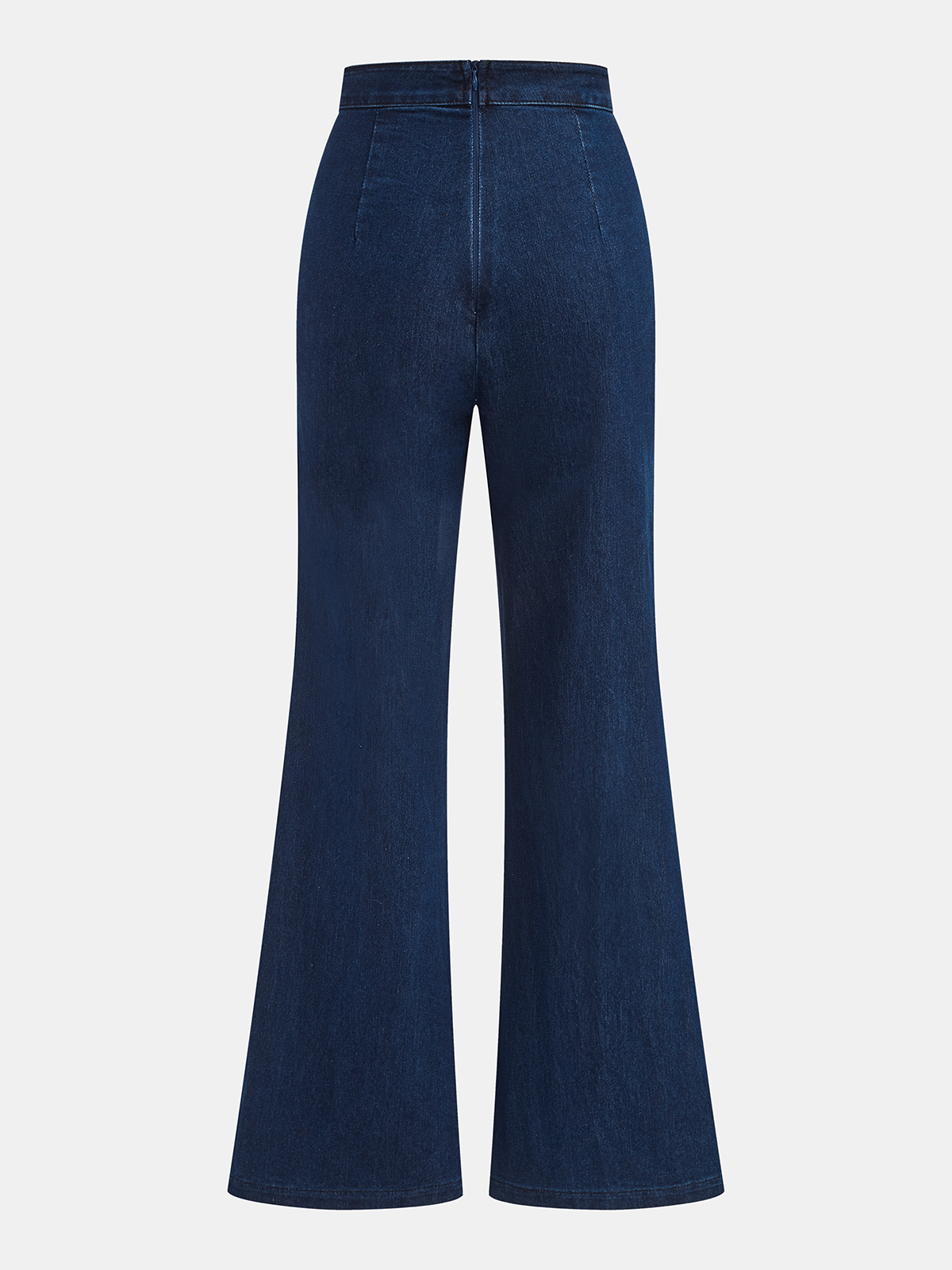 Sleeveless Denim Top Flared Pants Set