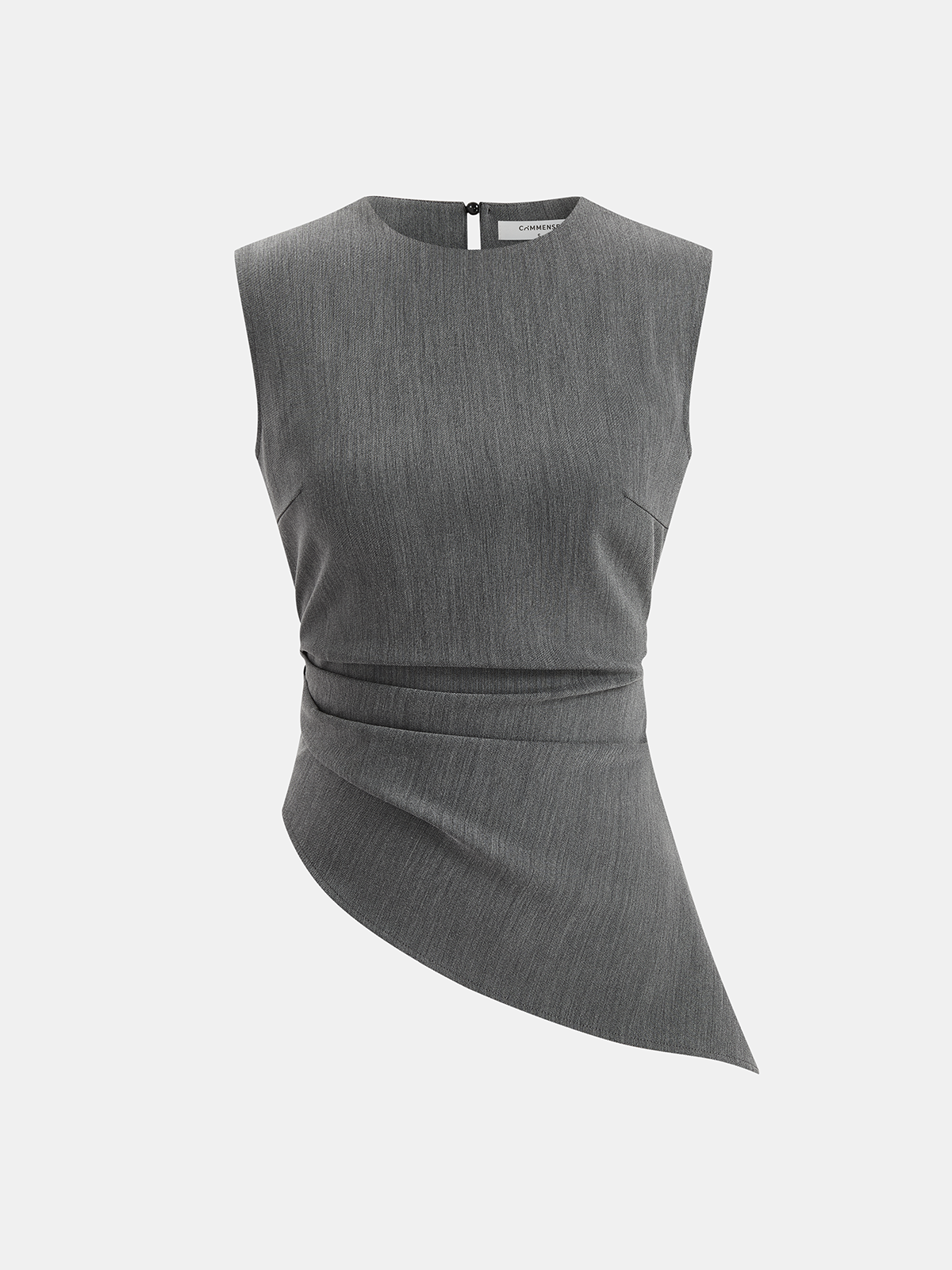 Sleeveless Asymmetric Top & Pleated Pants Set