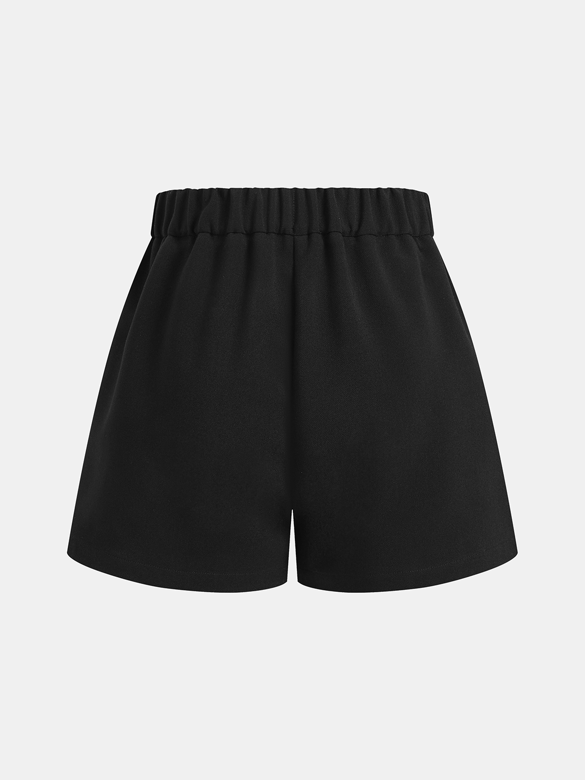 A-Linien-Shorts mit mittelhohem Bund und Metallschnalle