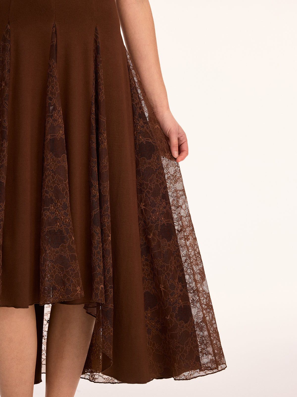 Lace Panel Cami Maxi Dress