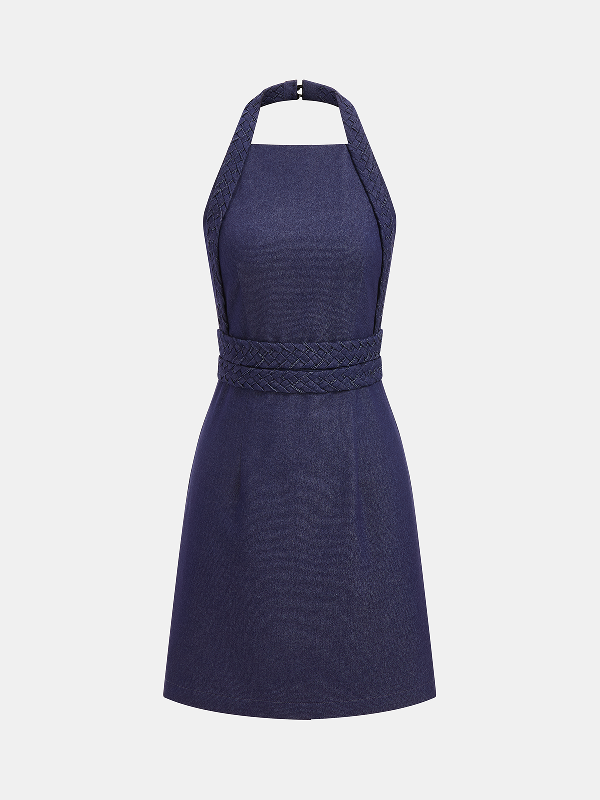 Robe courte dos nu tressée