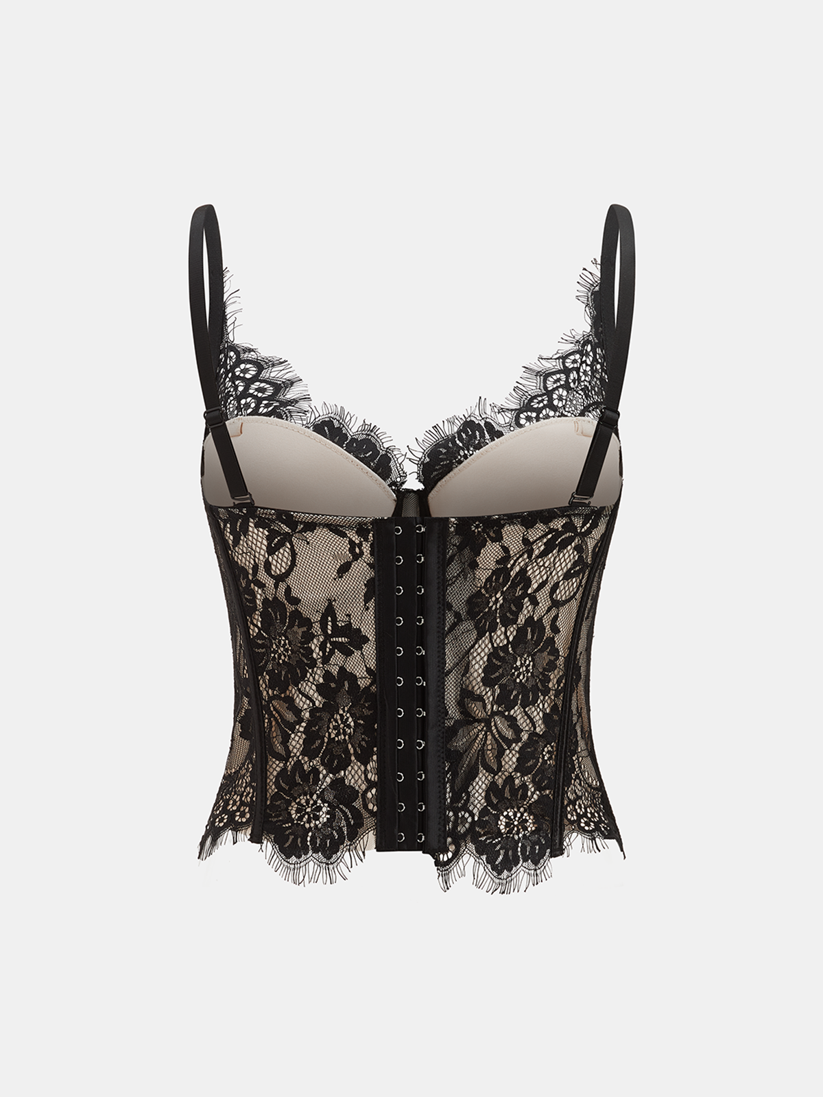 Floral Lace Corset Cami Top