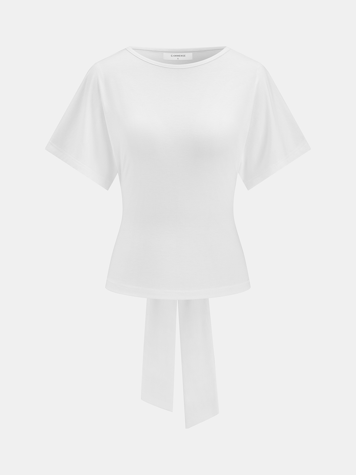 Back Tie Short Sleeve Top