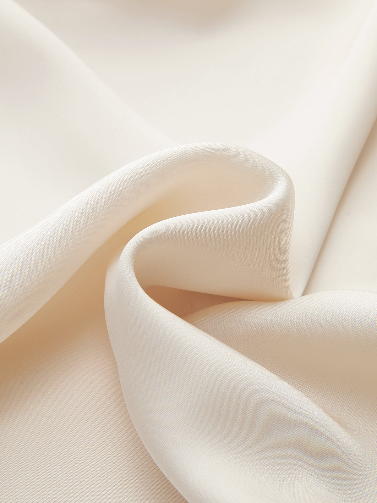 Backless Satin Long-Sleeve Blouse