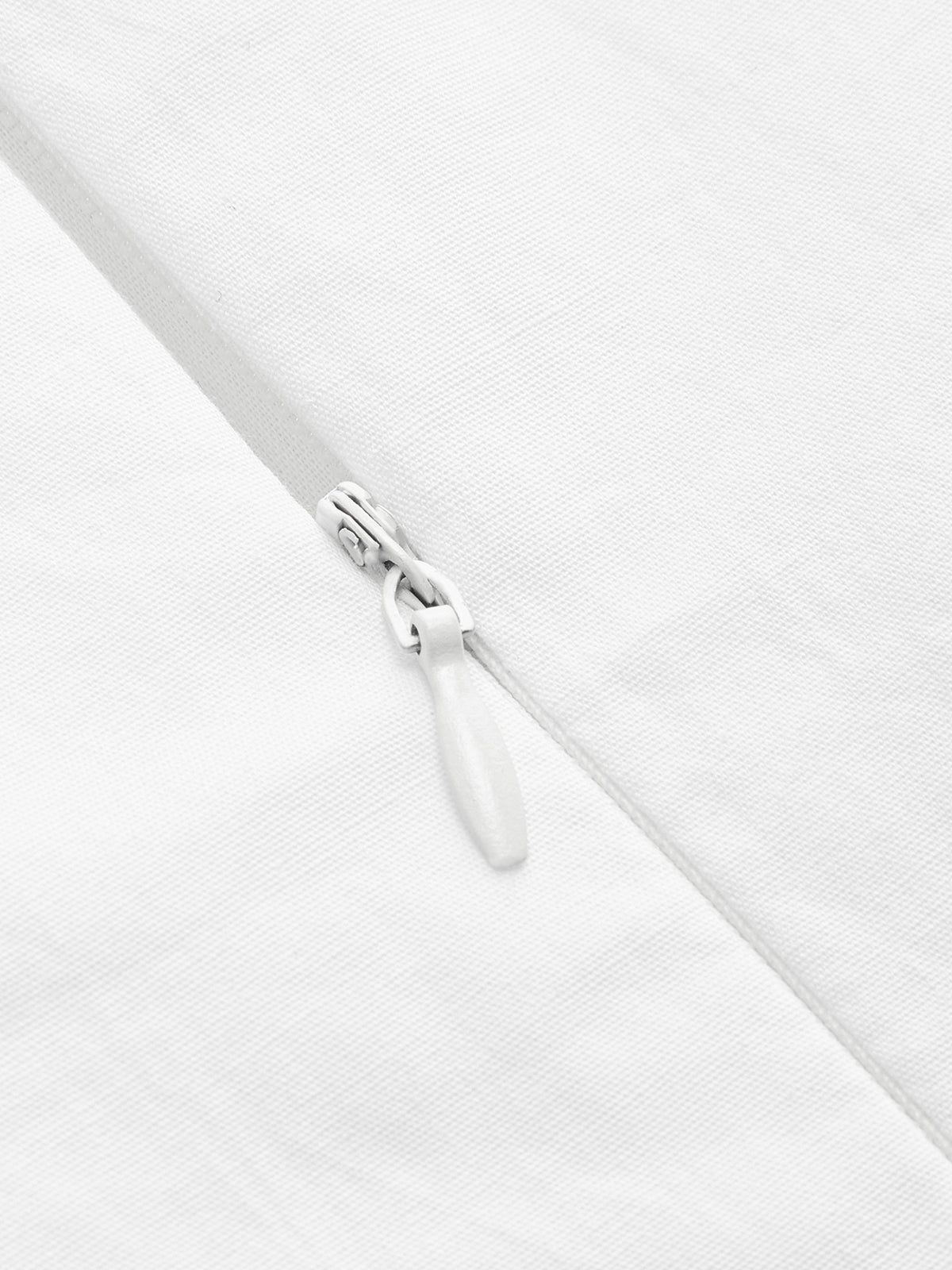 Baumwoll-Neckholder-Minikleid mit Raffungen