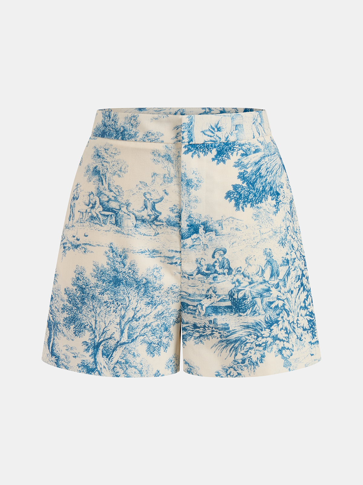 Ensemble short et gilet sans manches imprimé toile