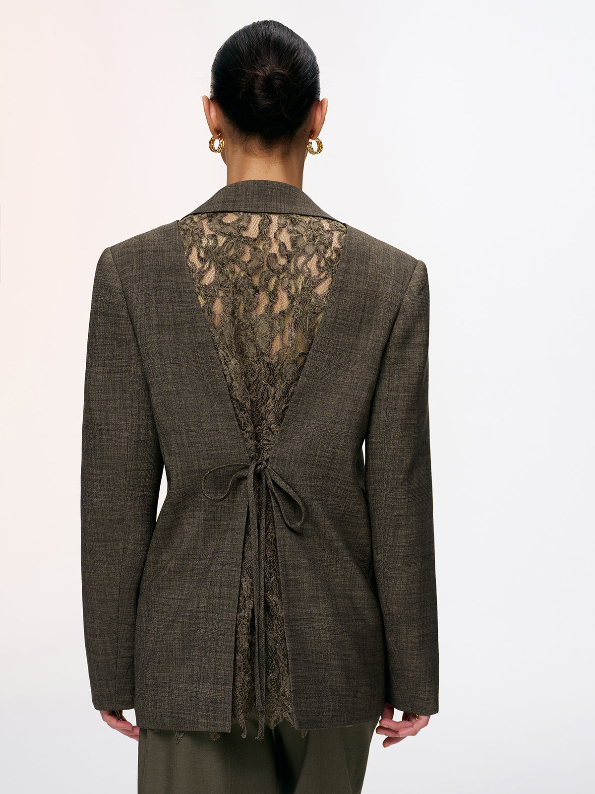 Blazer mit Schnürung hinten