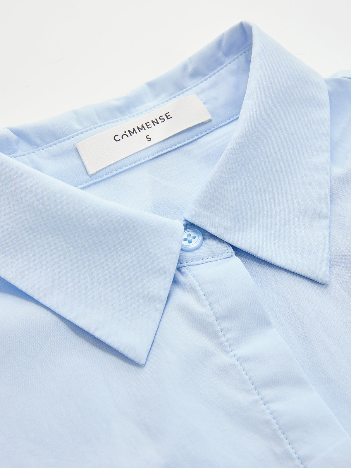 Wide-Shoulder Cropped Shirt