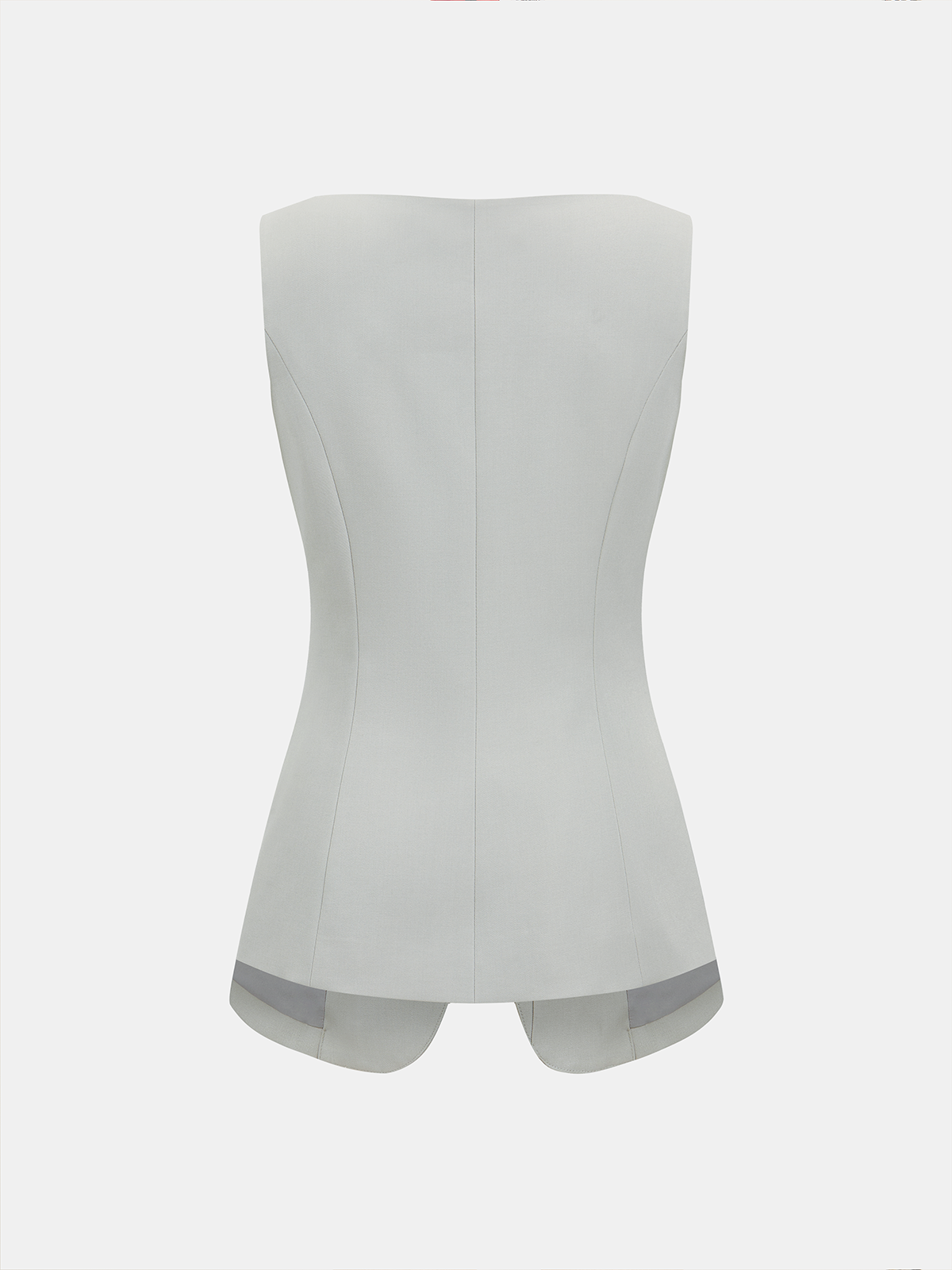 Metal Button Sleeveless Vest & Mini Skirt Set