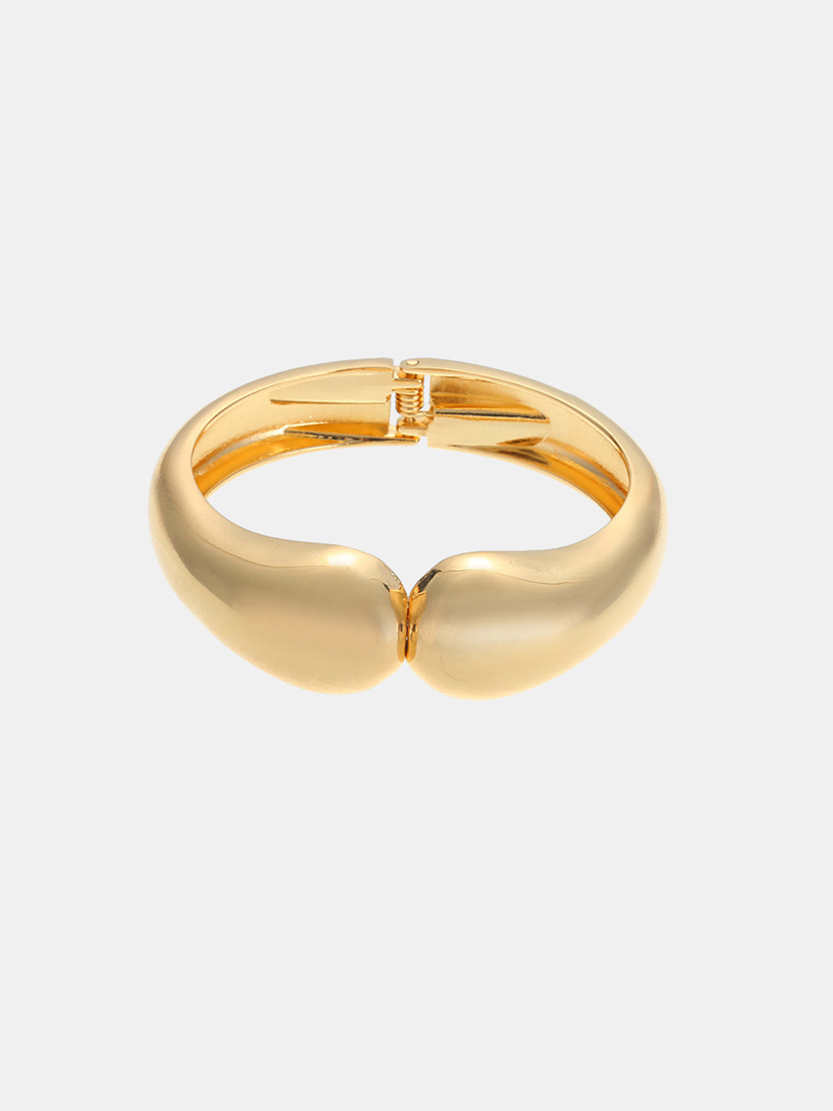 Sculptural Hinged Cuff Bracelet
