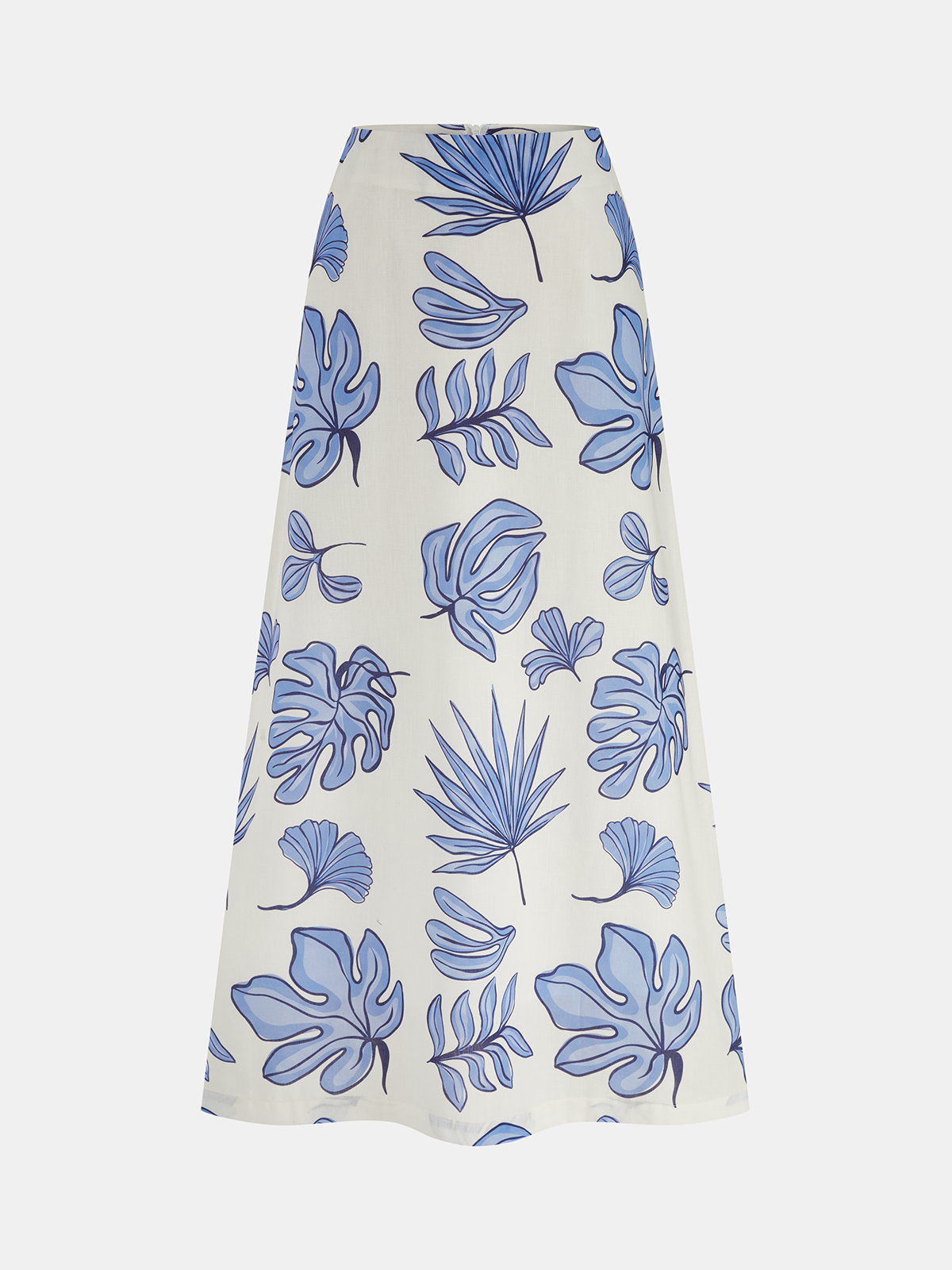 Strapless Printed Top & Maxi Skirt Set