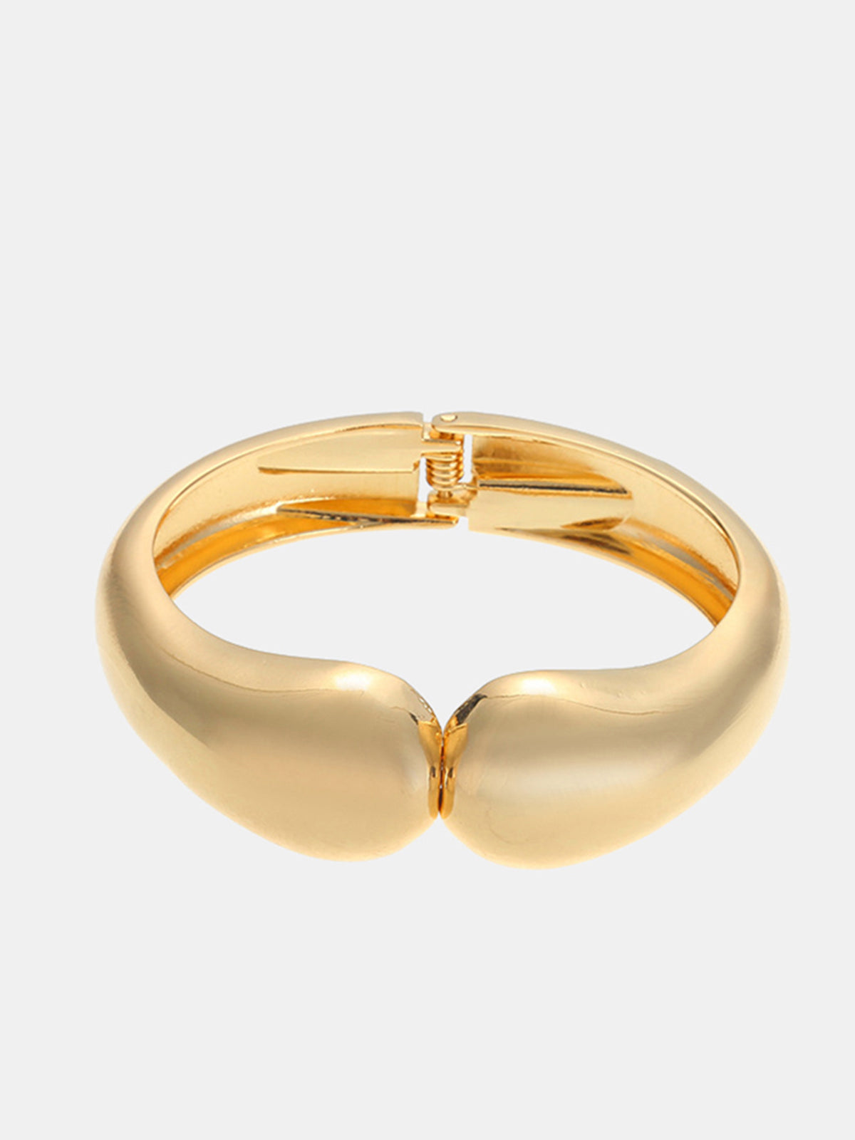 Sculptural Hinged Cuff Bracelet