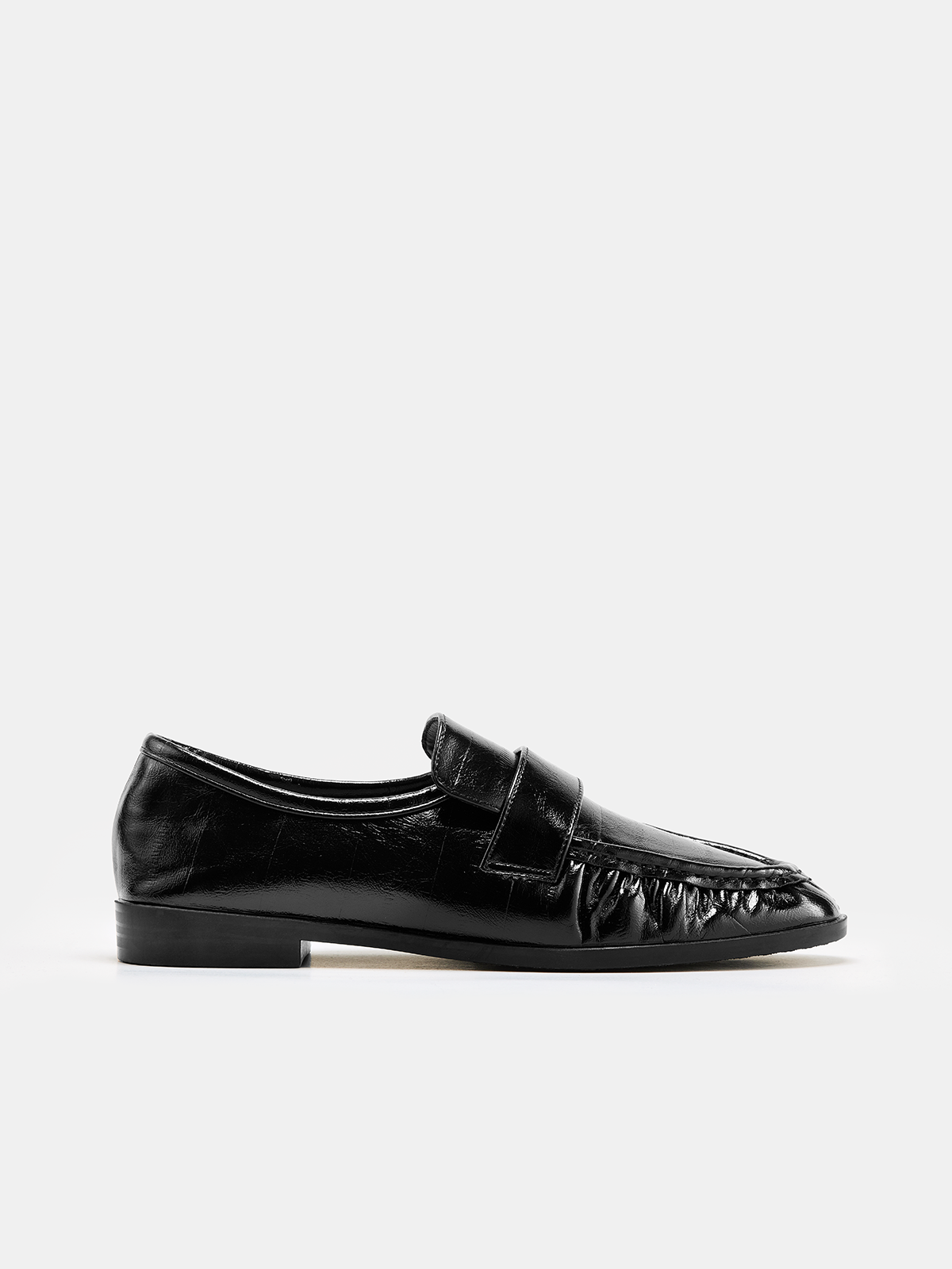 Vintage Ruched Vamp Loafers