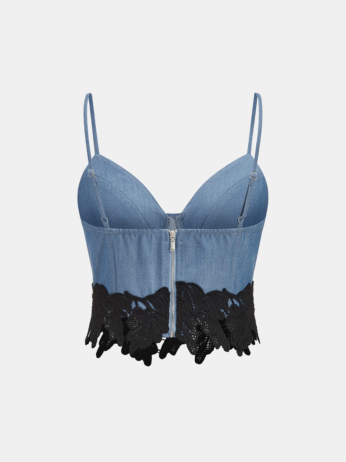 Lace Trim Cropped Cami Top