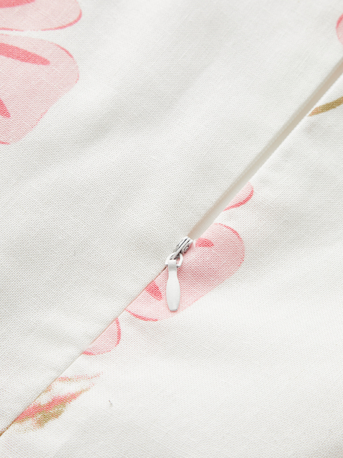 Floral Print Cotton Linen Sleeveless Dress
