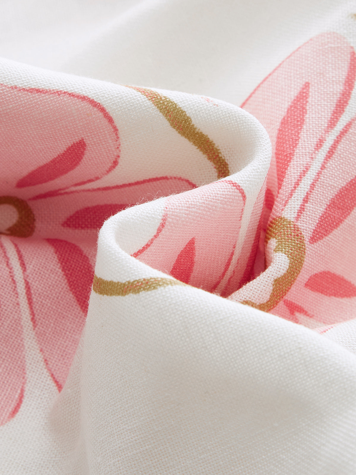 Floral Print Cotton Linen Sleeveless Dress