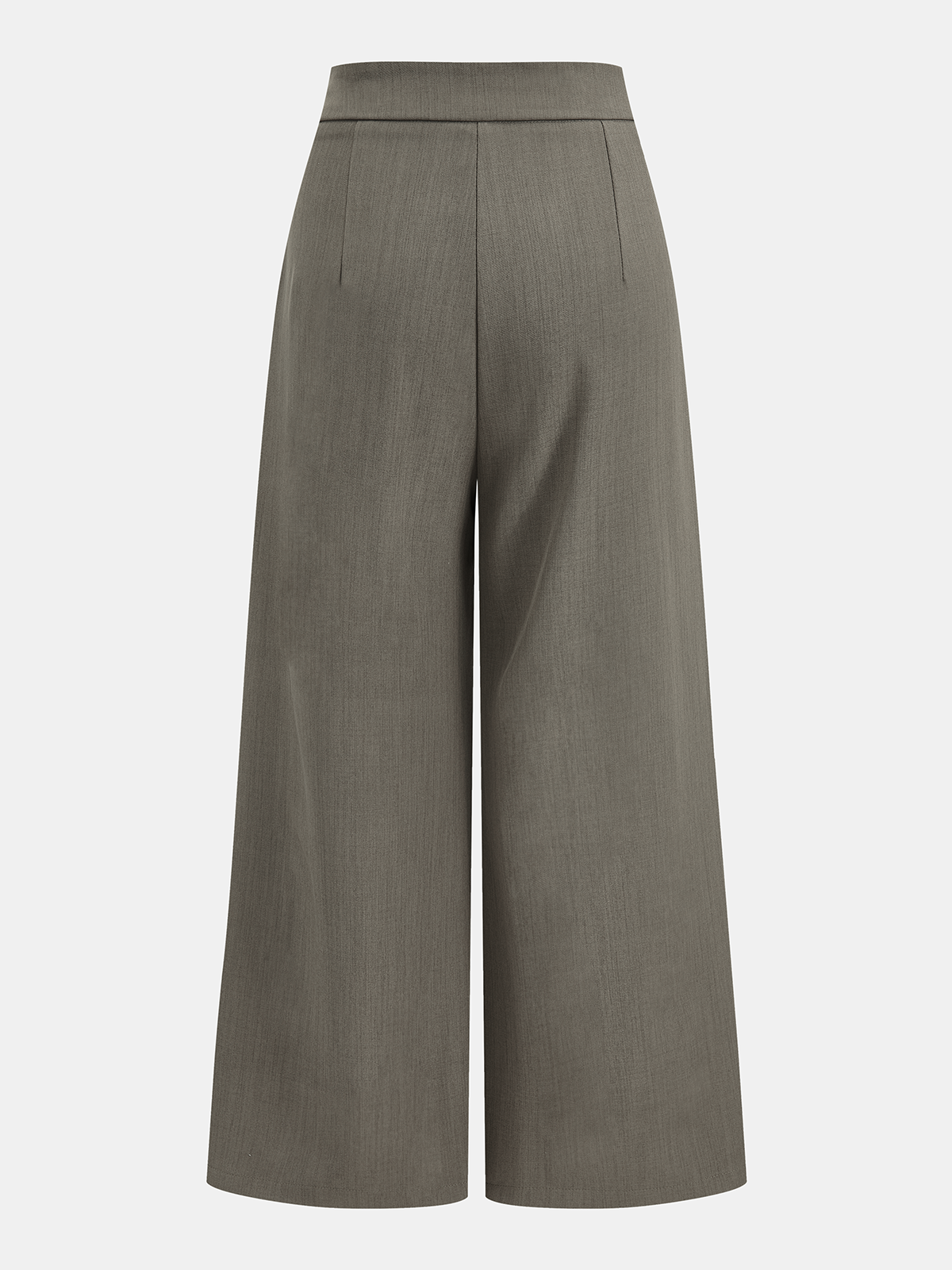 Mid-Waist Hose mit Wickelfront und weitem Bein