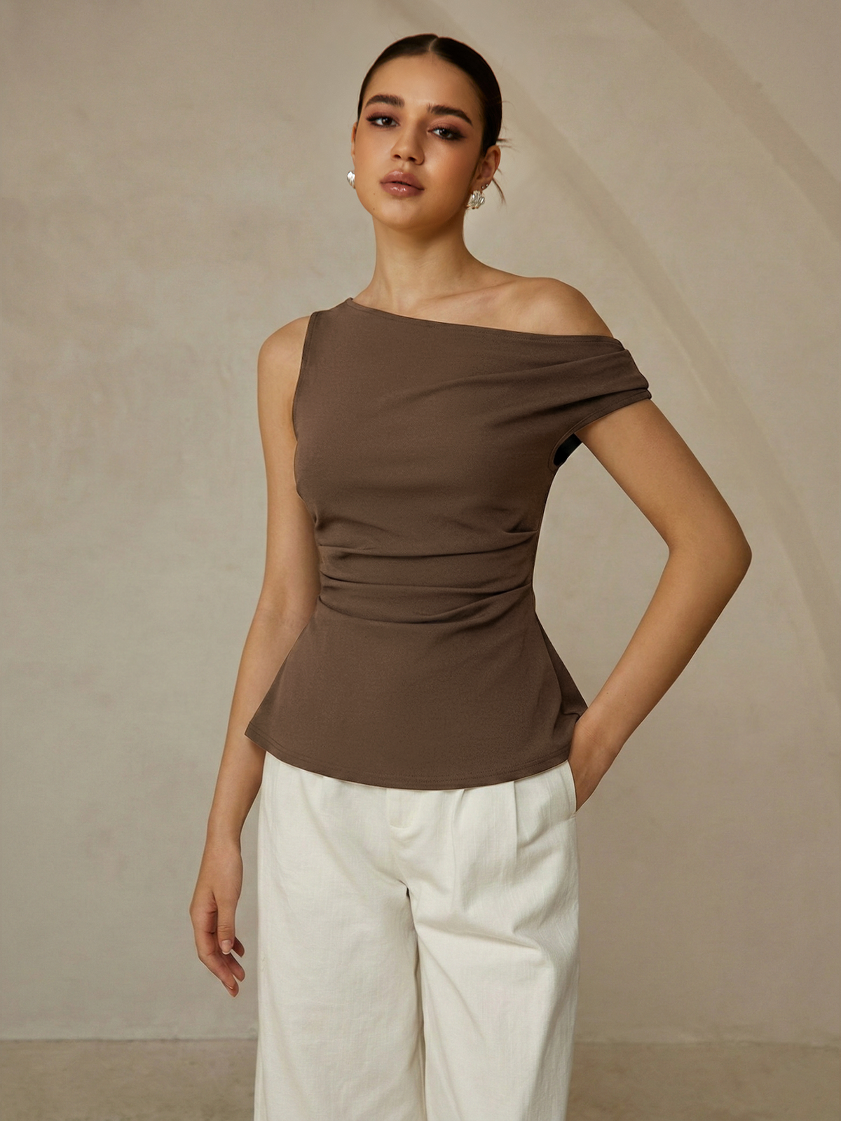 Off Shoulder Ruched Top