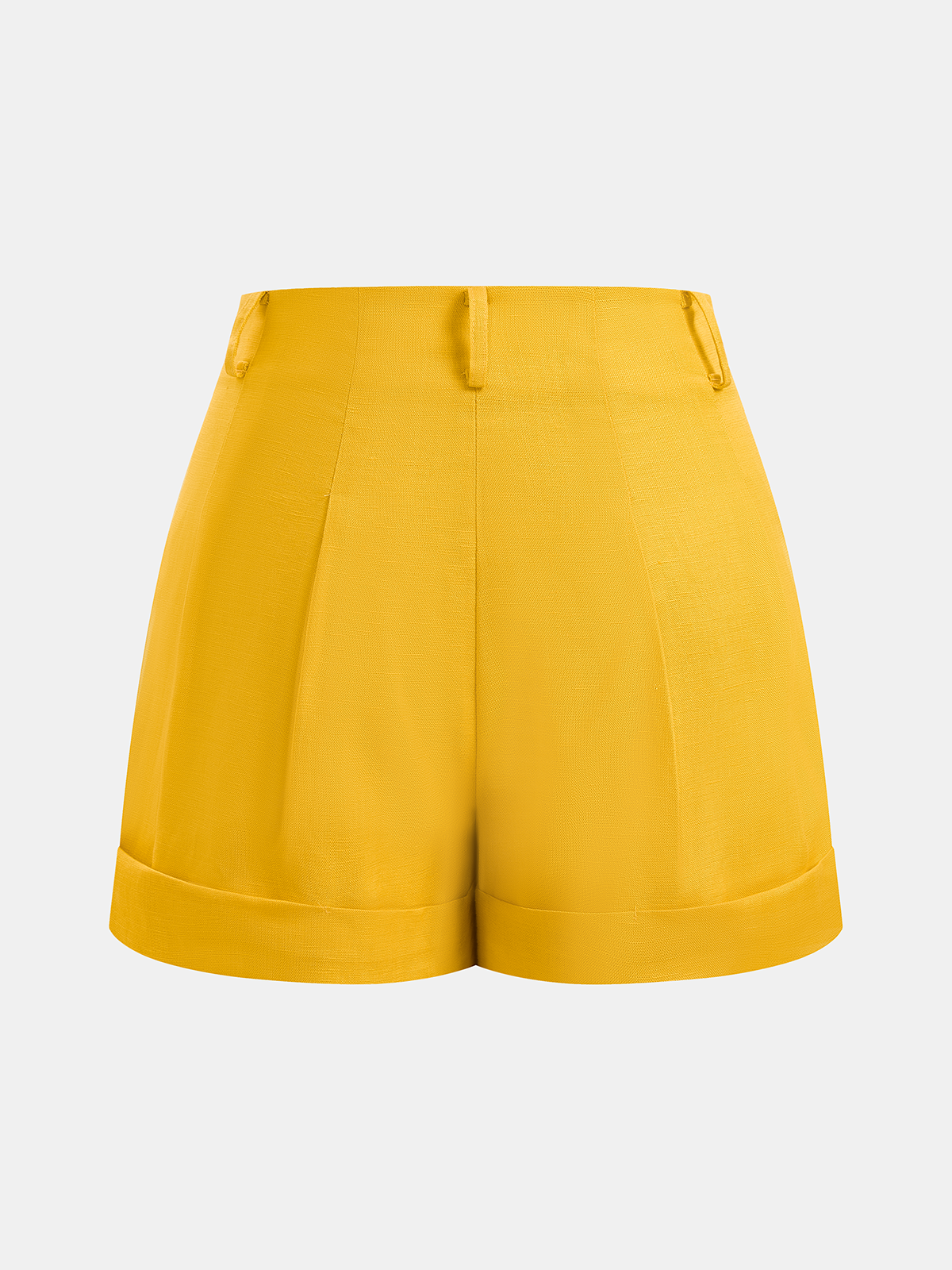 Leinenmischgewebe-Neckholder-Top und Shorts-Set