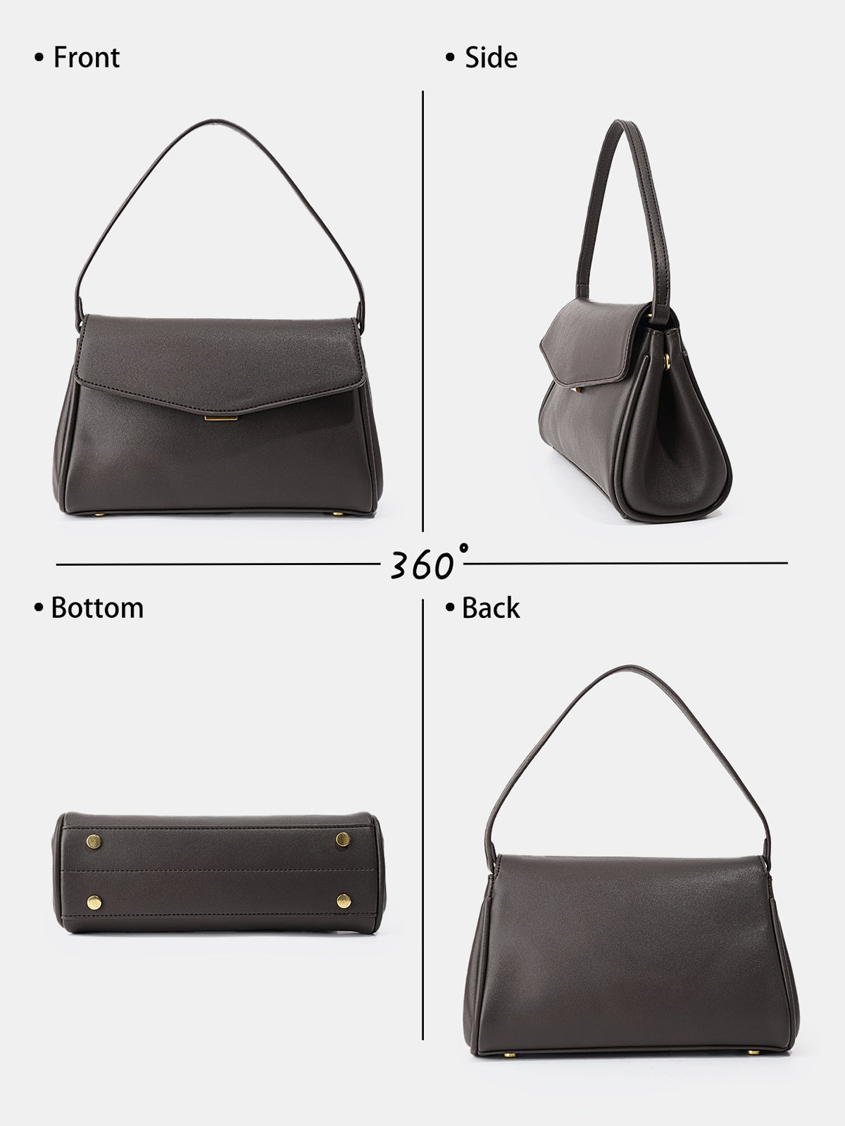 Minimalist Flap Shoulder Handbag