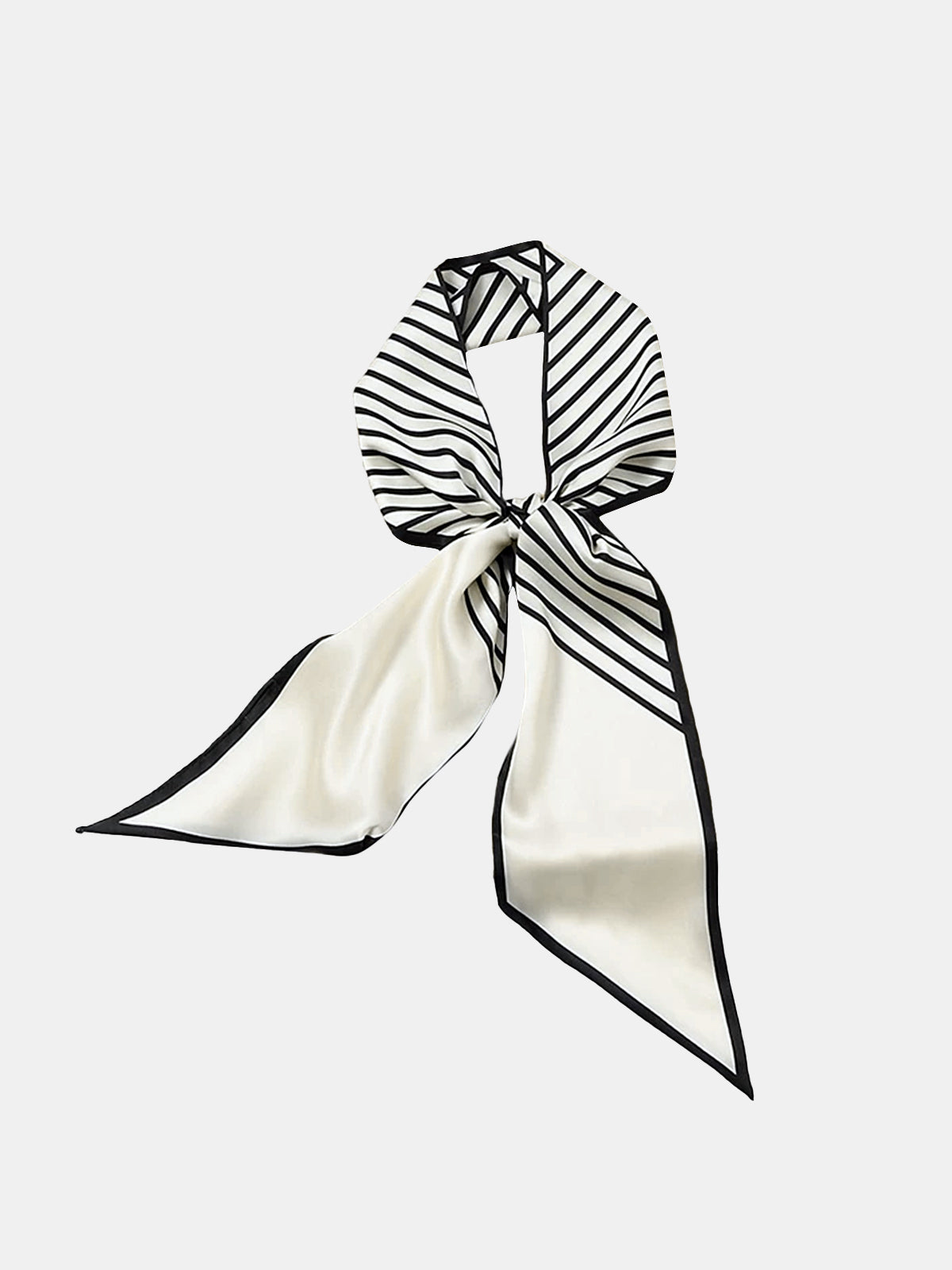 Geometric Striped Skinny Scarf