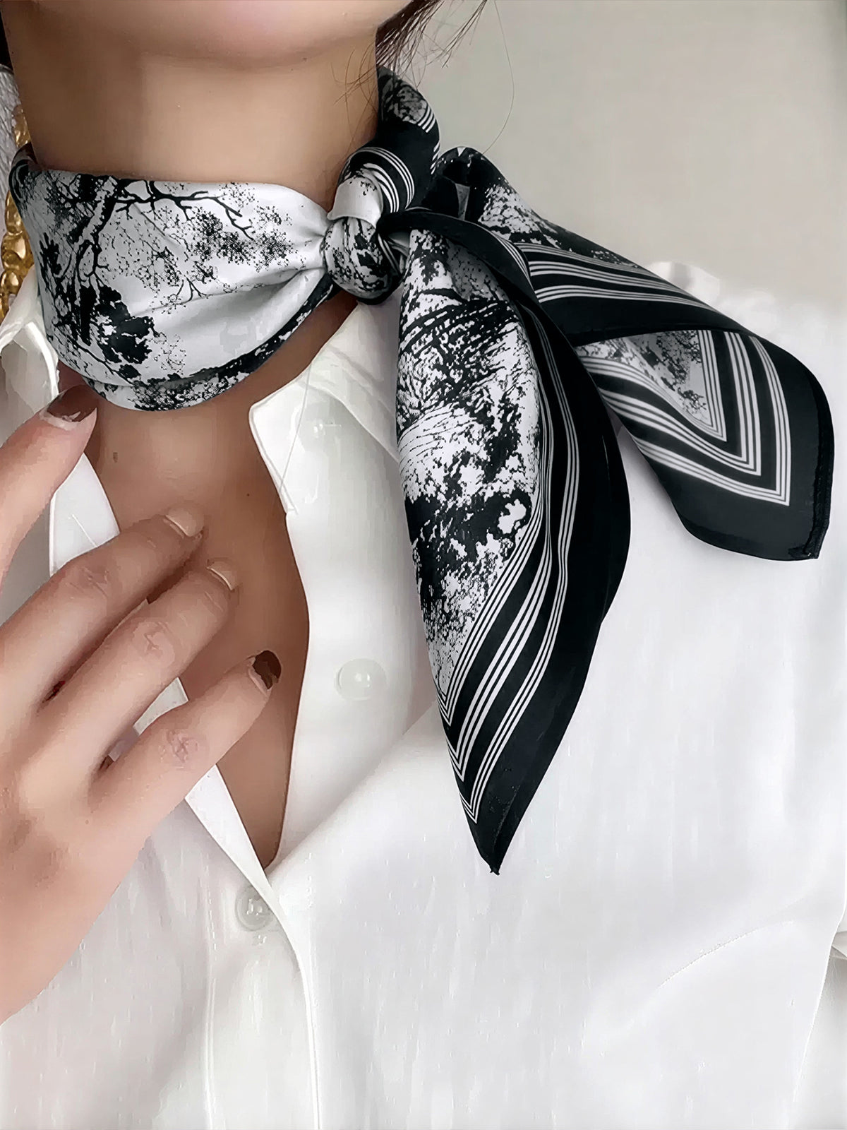 Jungle Animal Print Silk Scarf