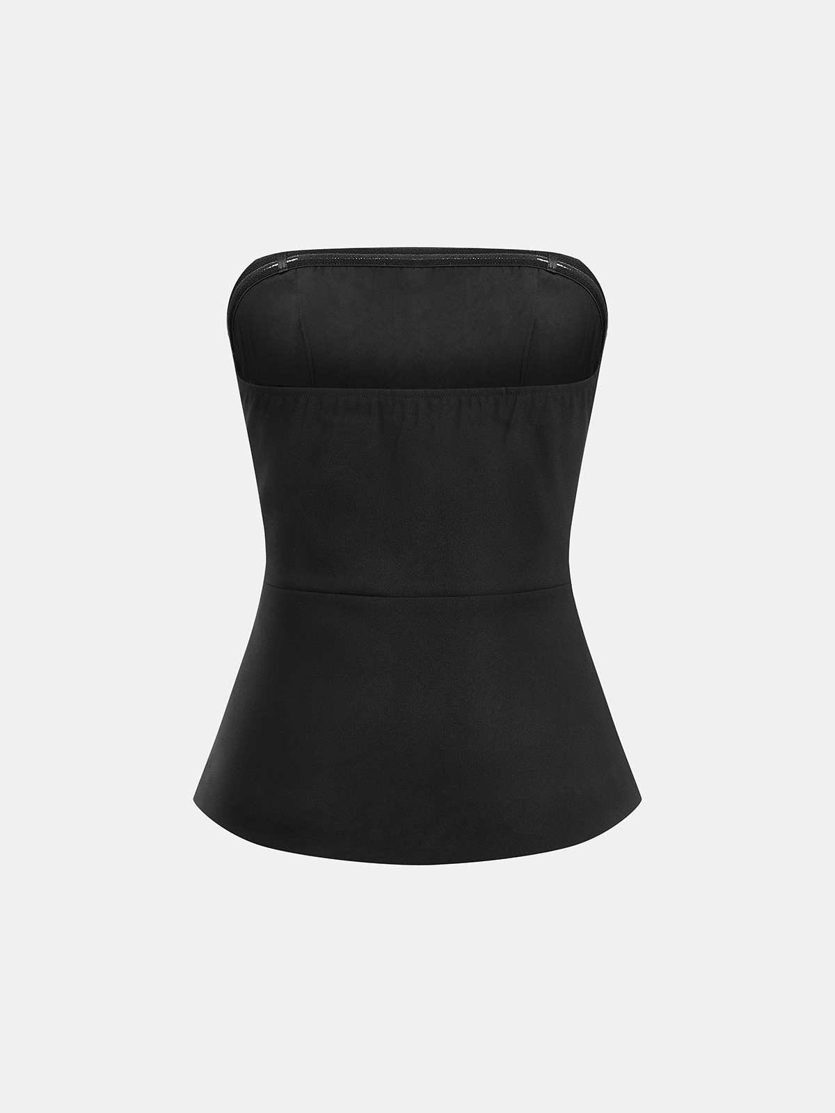 Strapless Top & Layered Pleated Skirt Set